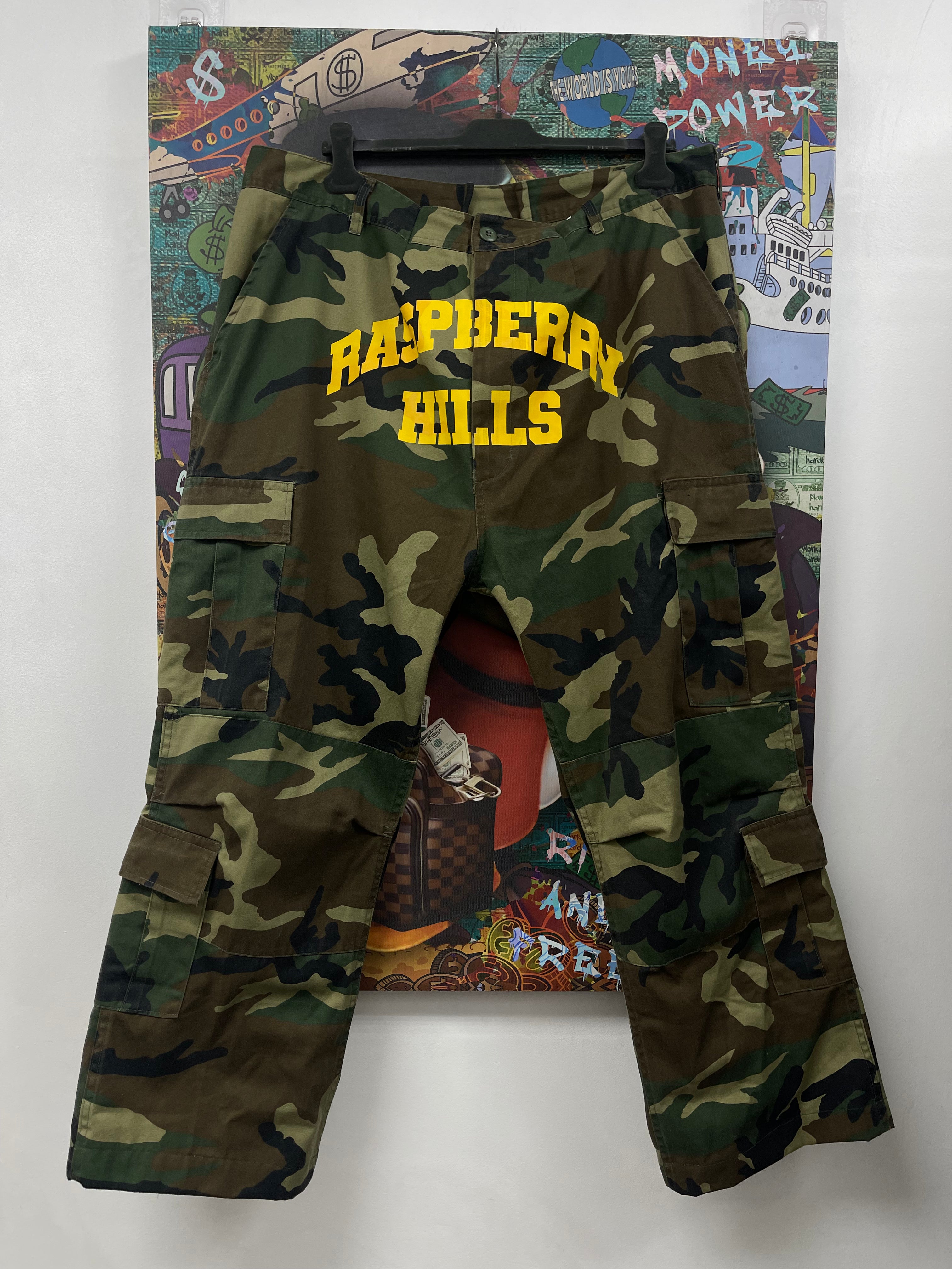 GV Gallery Camo Yellow Raspberry Hills (Altered Waist Fits XL) Cargo Pants