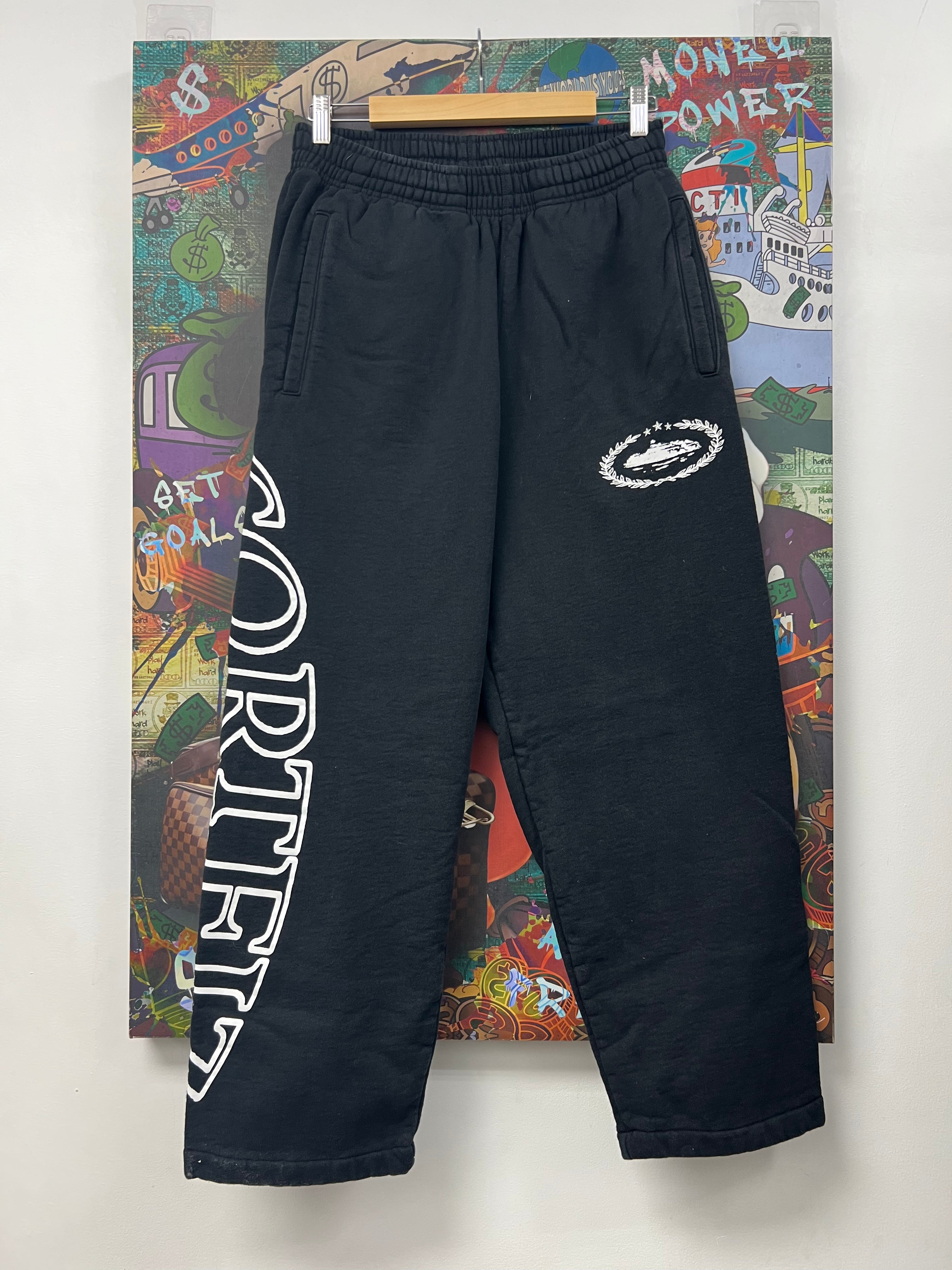 Corteiz Black Alcatraz Sweats