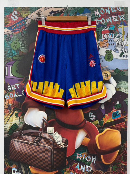 EE Adidas Mcdonalds Shorts Used Small