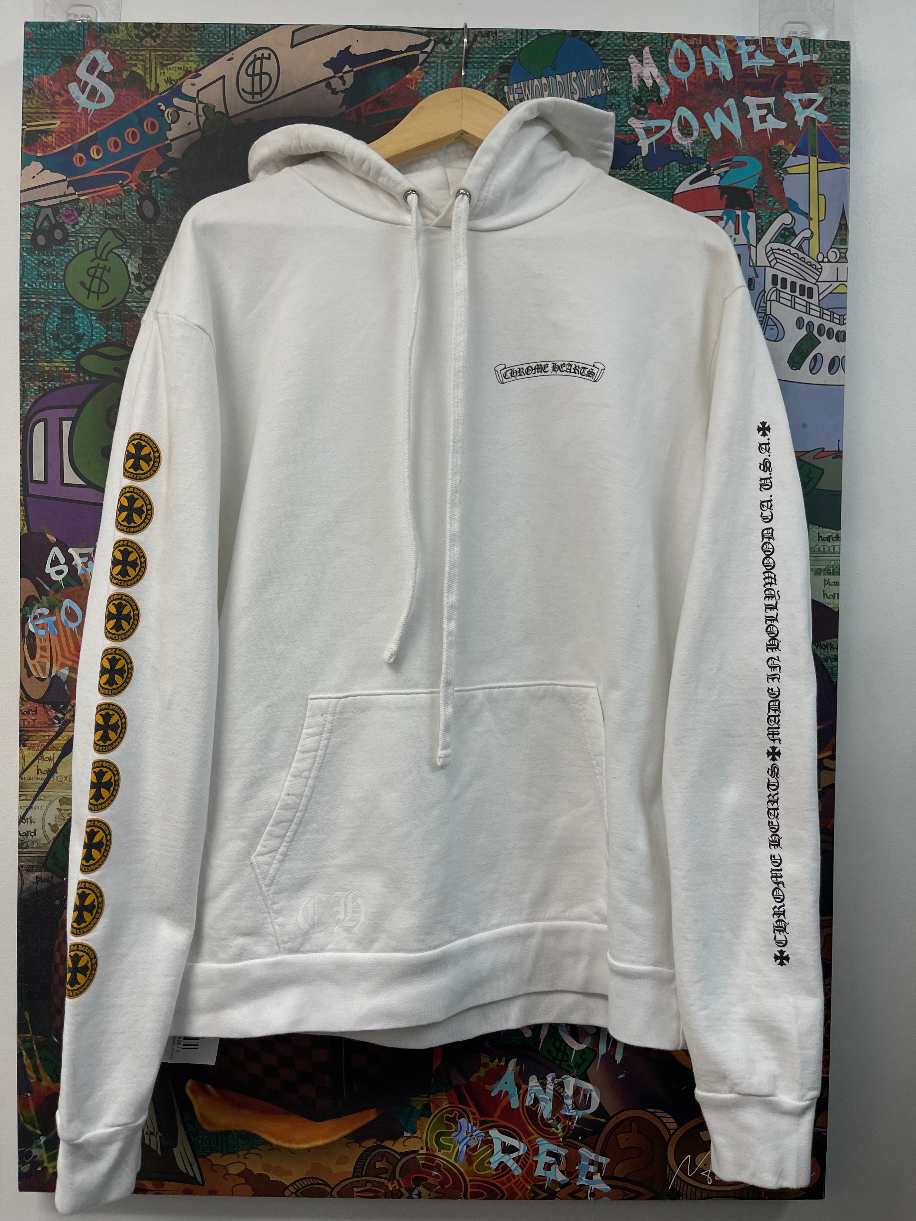 Chrome Hearts White Yellow Plus Hoodie