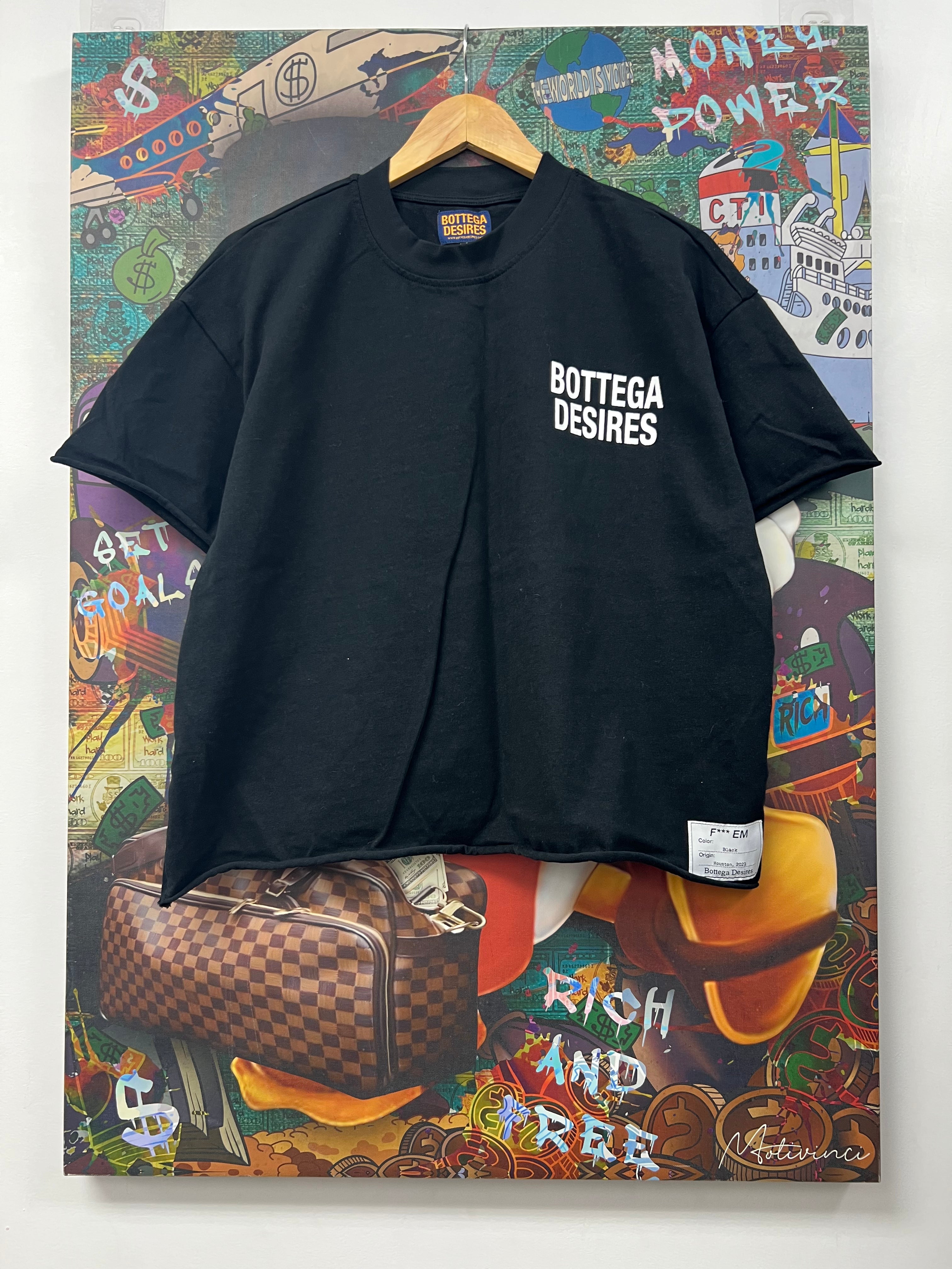Bottega Desires Black Fuck Em' Tee
