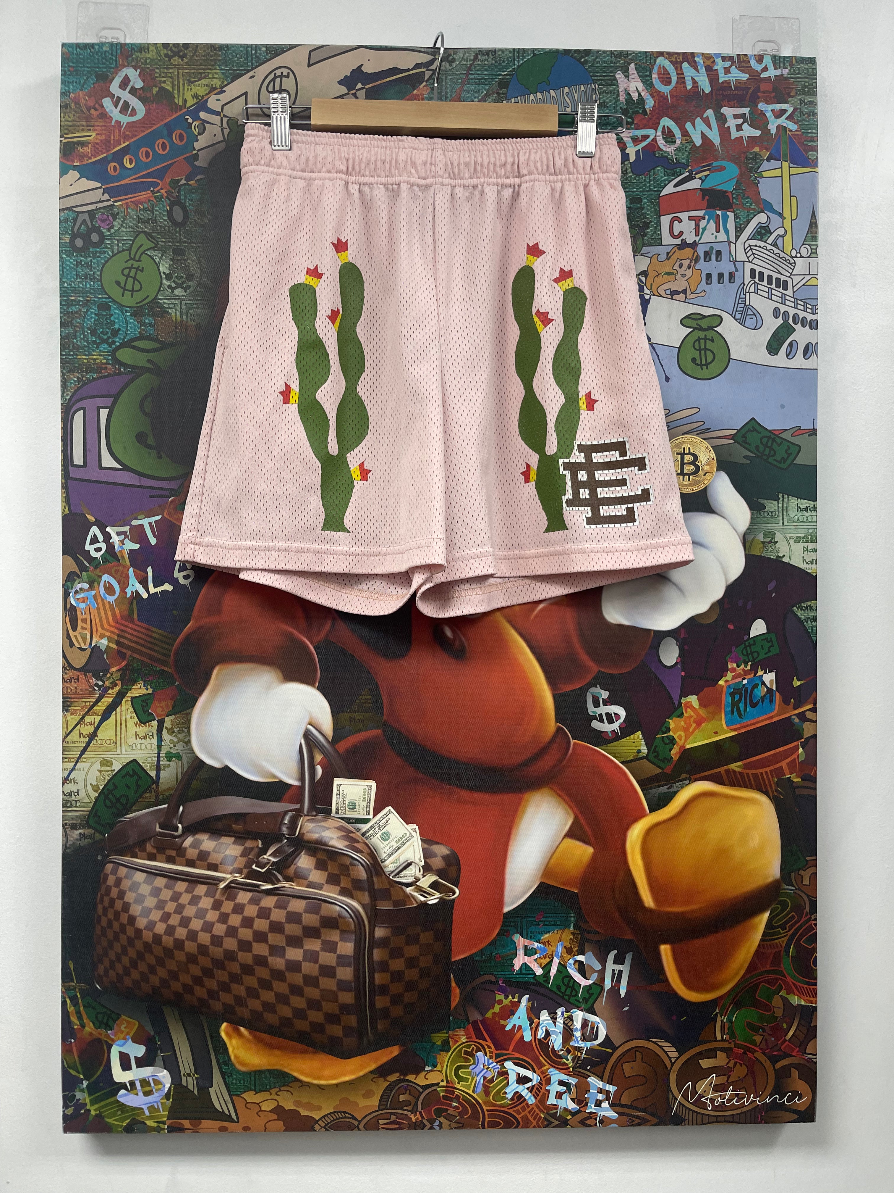 Eric Emanuel Pink Cactus Shorts
