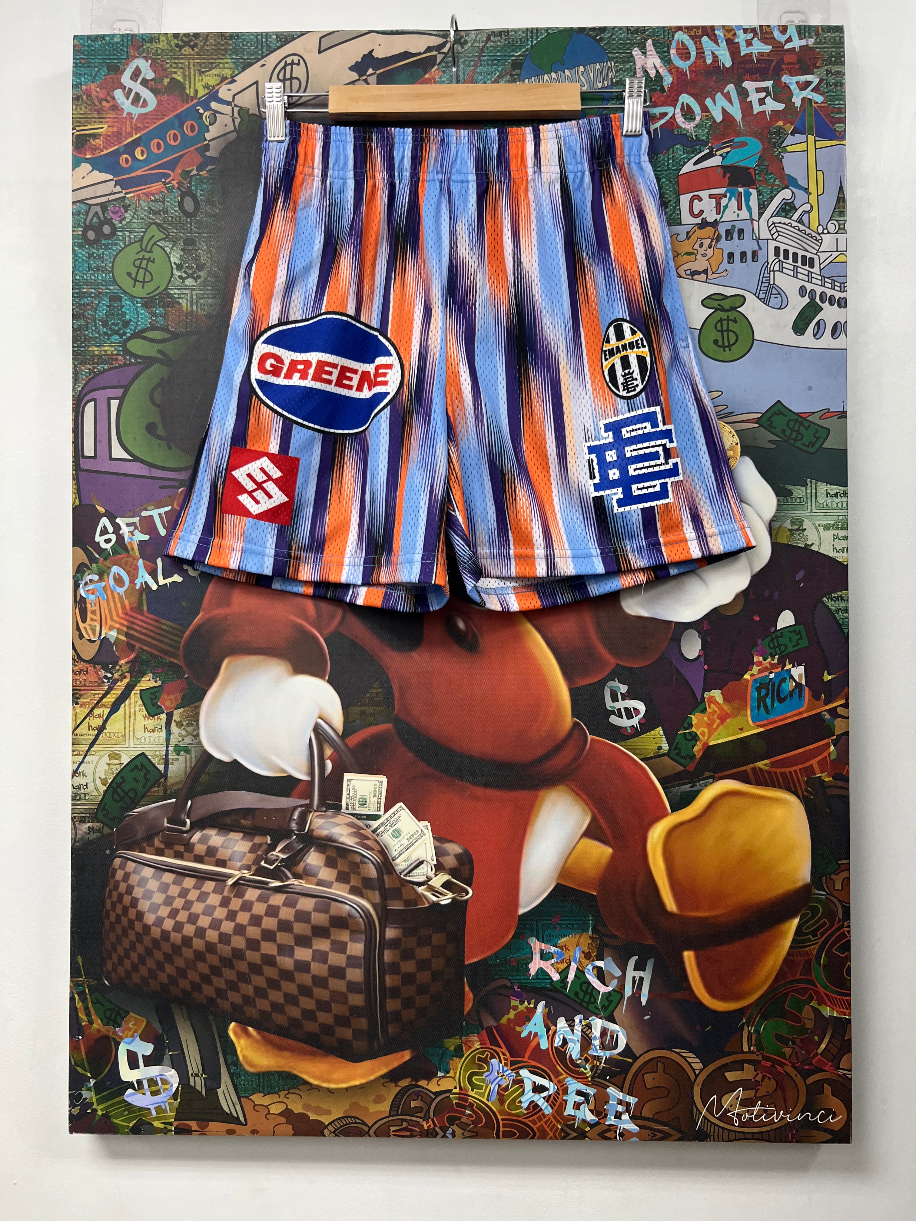 Eric Emanuel Purple Orange No 10 Shorts