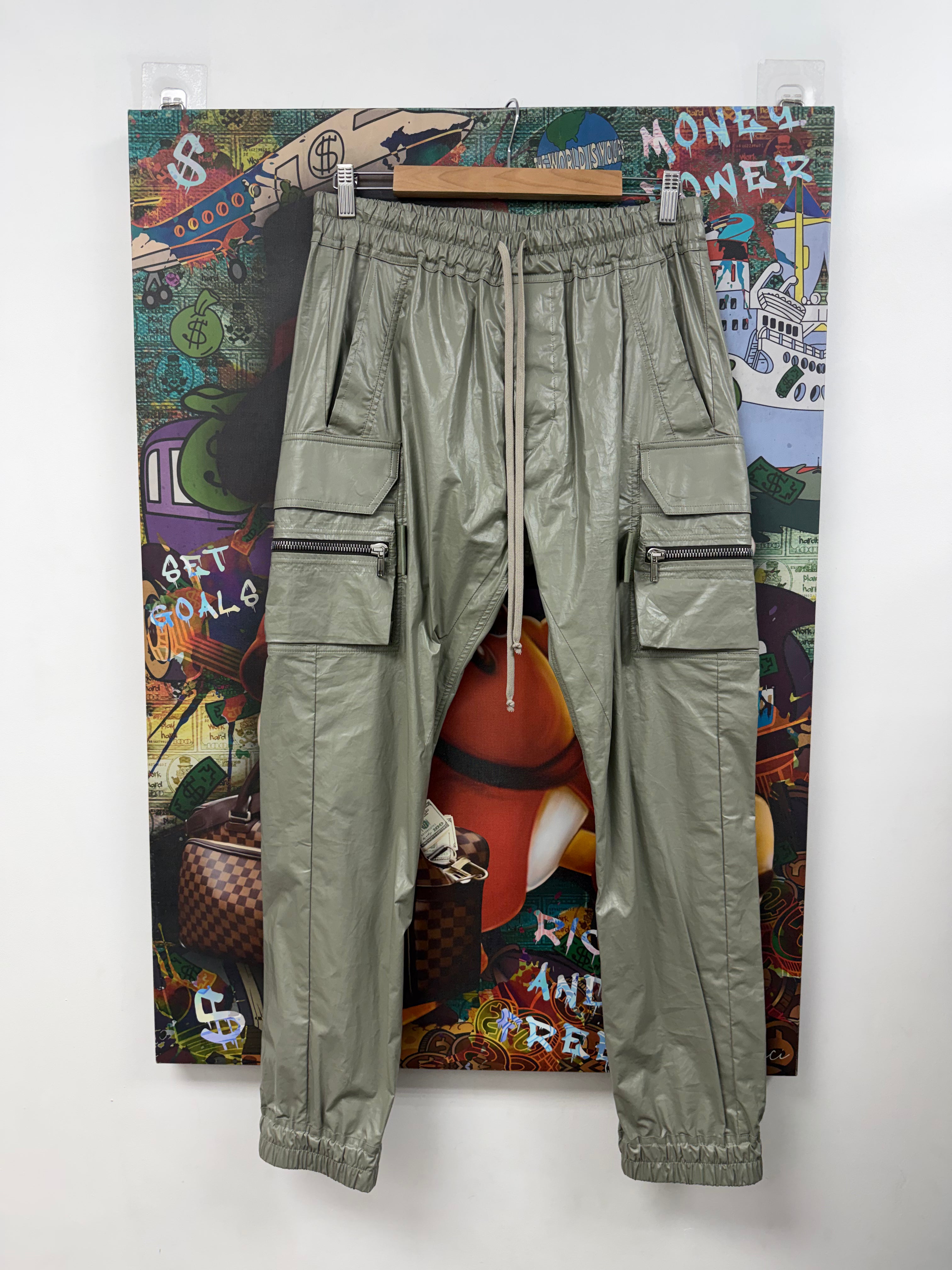 Rick Owens Light Olive Mastodon Cargo (52) Cargo Pants