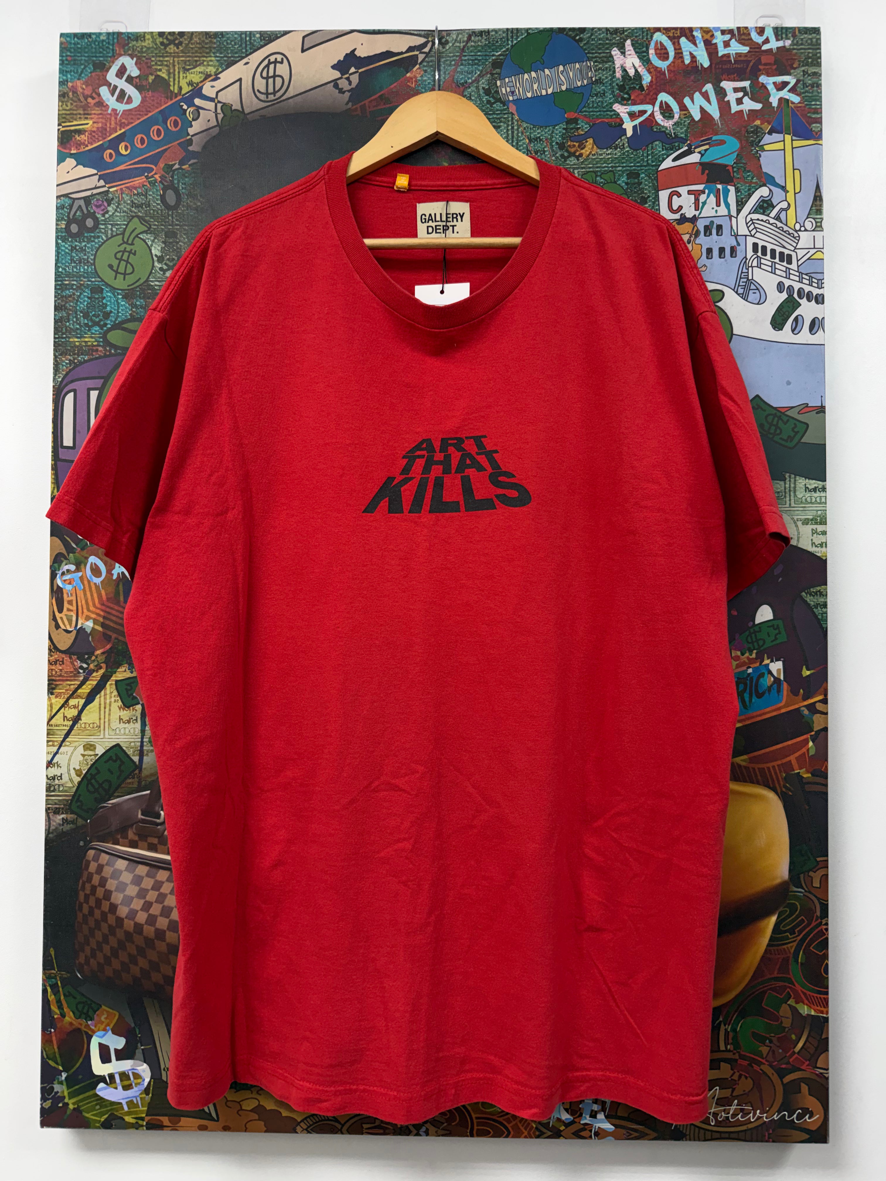 Gallery Dept Red Black ATK Tee