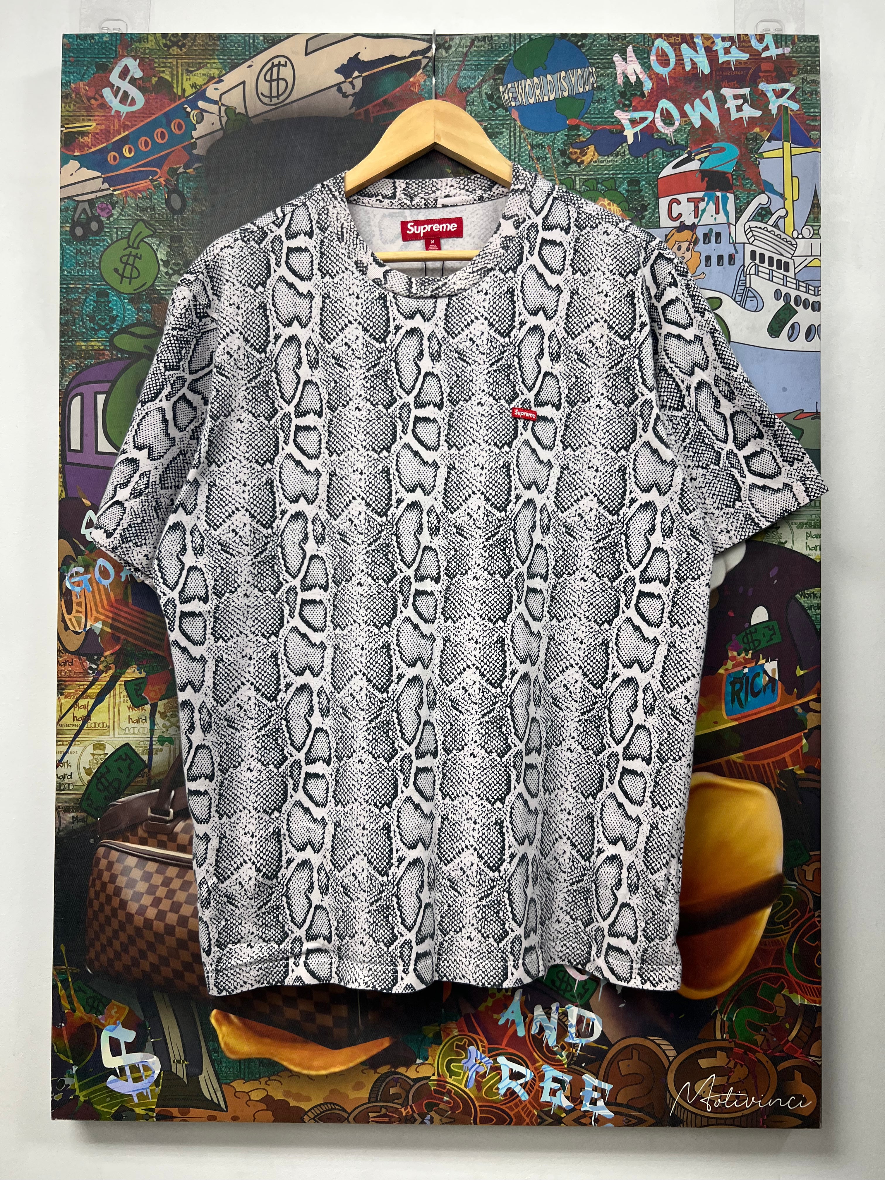 Supreme Snakeskin Monogram Small Box Tee