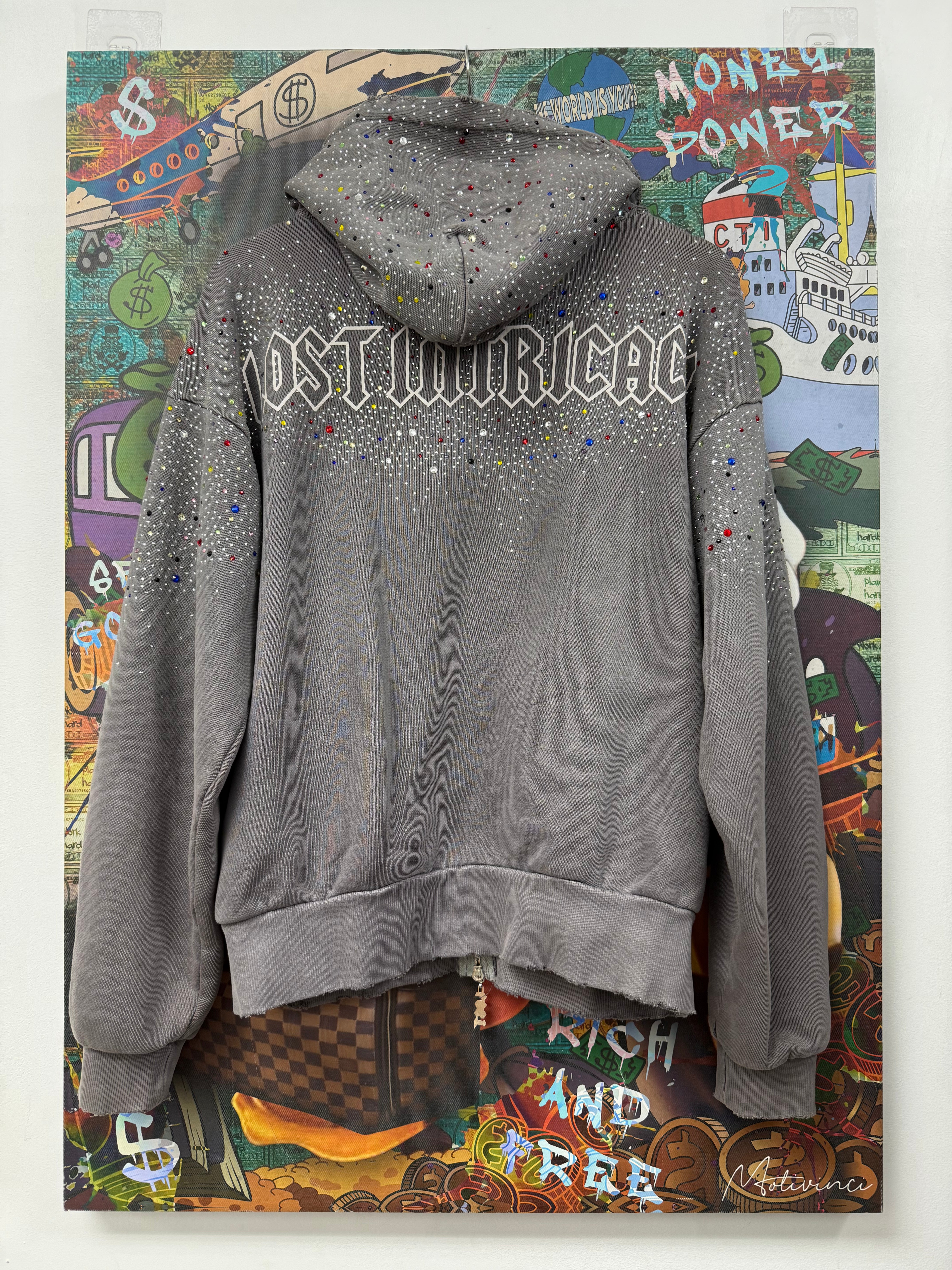 Lost Intricacy Grey Inverse 2.0 Zip Up Hoodie