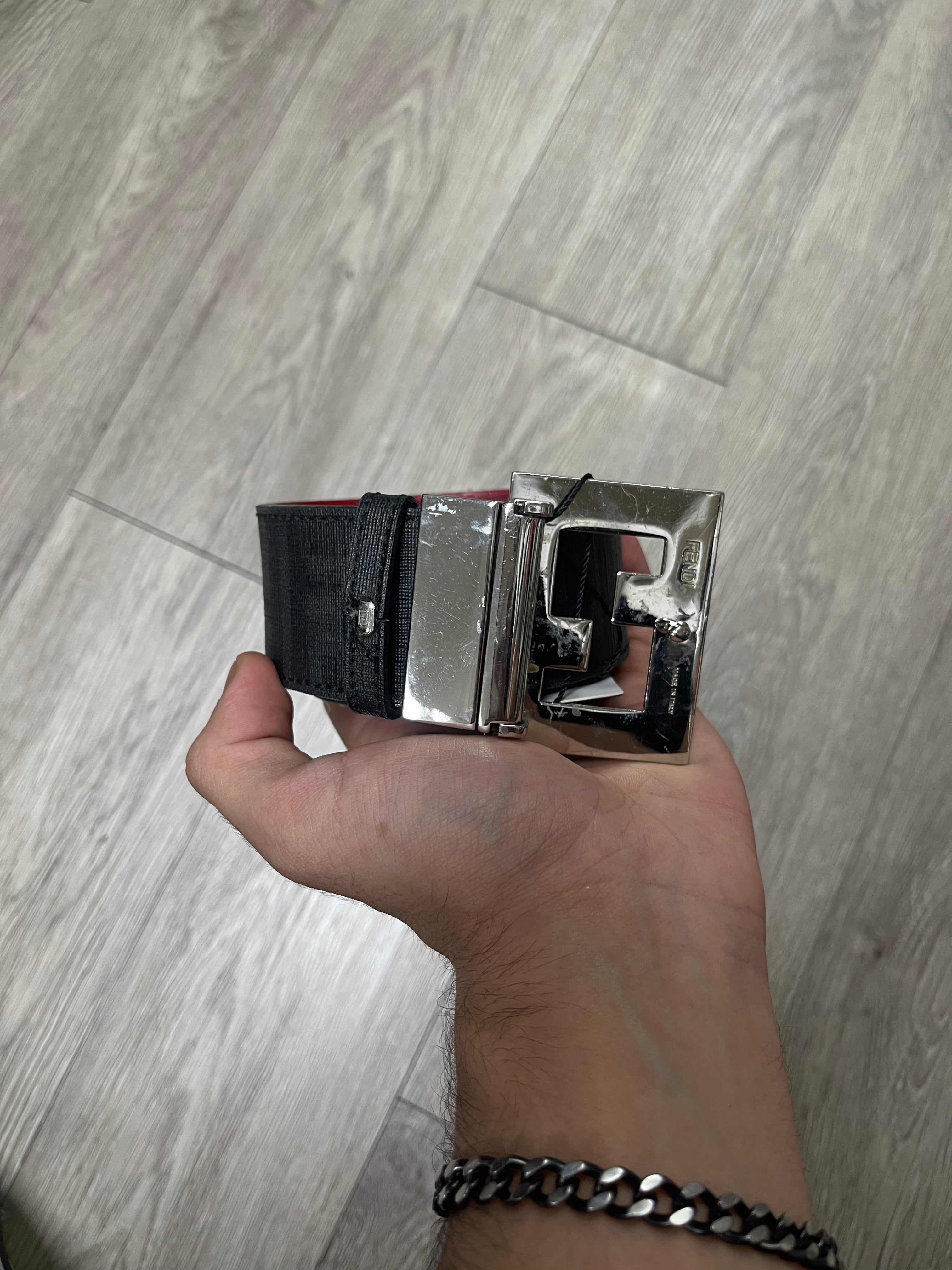 Fendi Red FF Belt