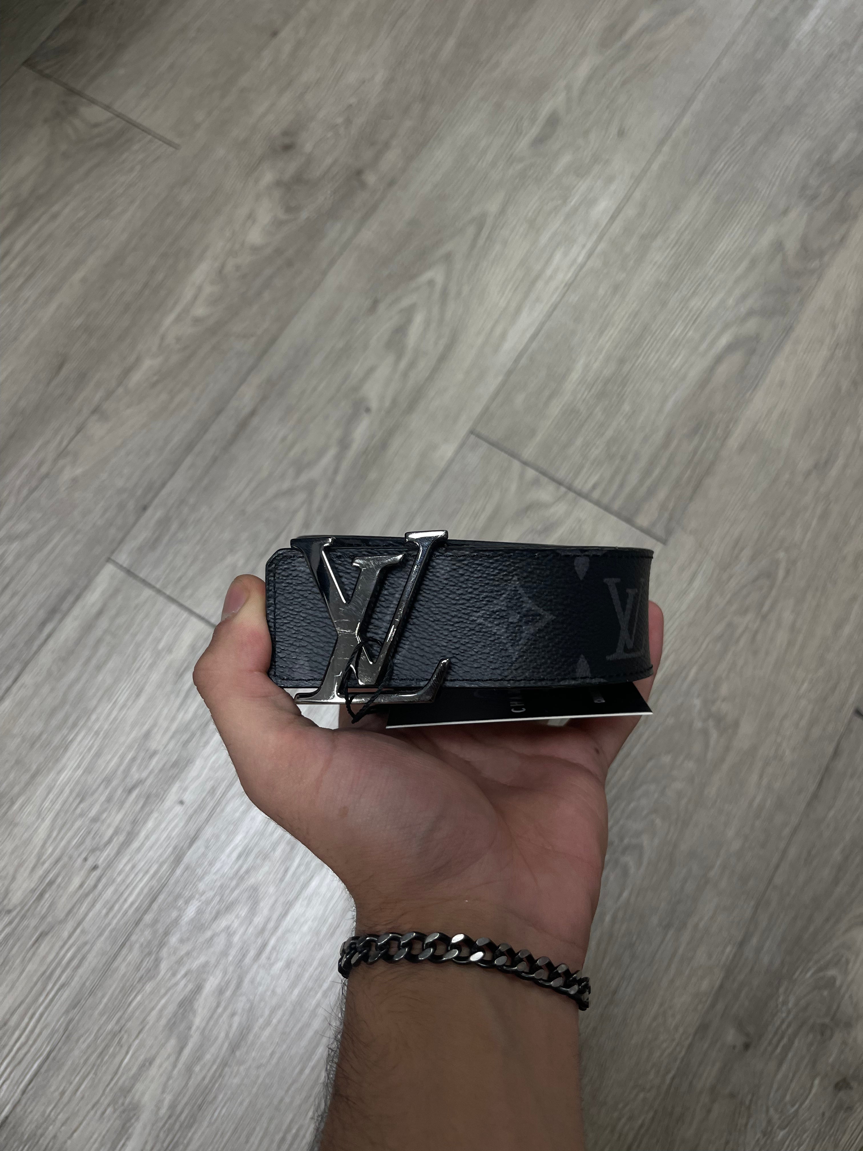 Louis Vuitton Black Monogram (90-26) Belt