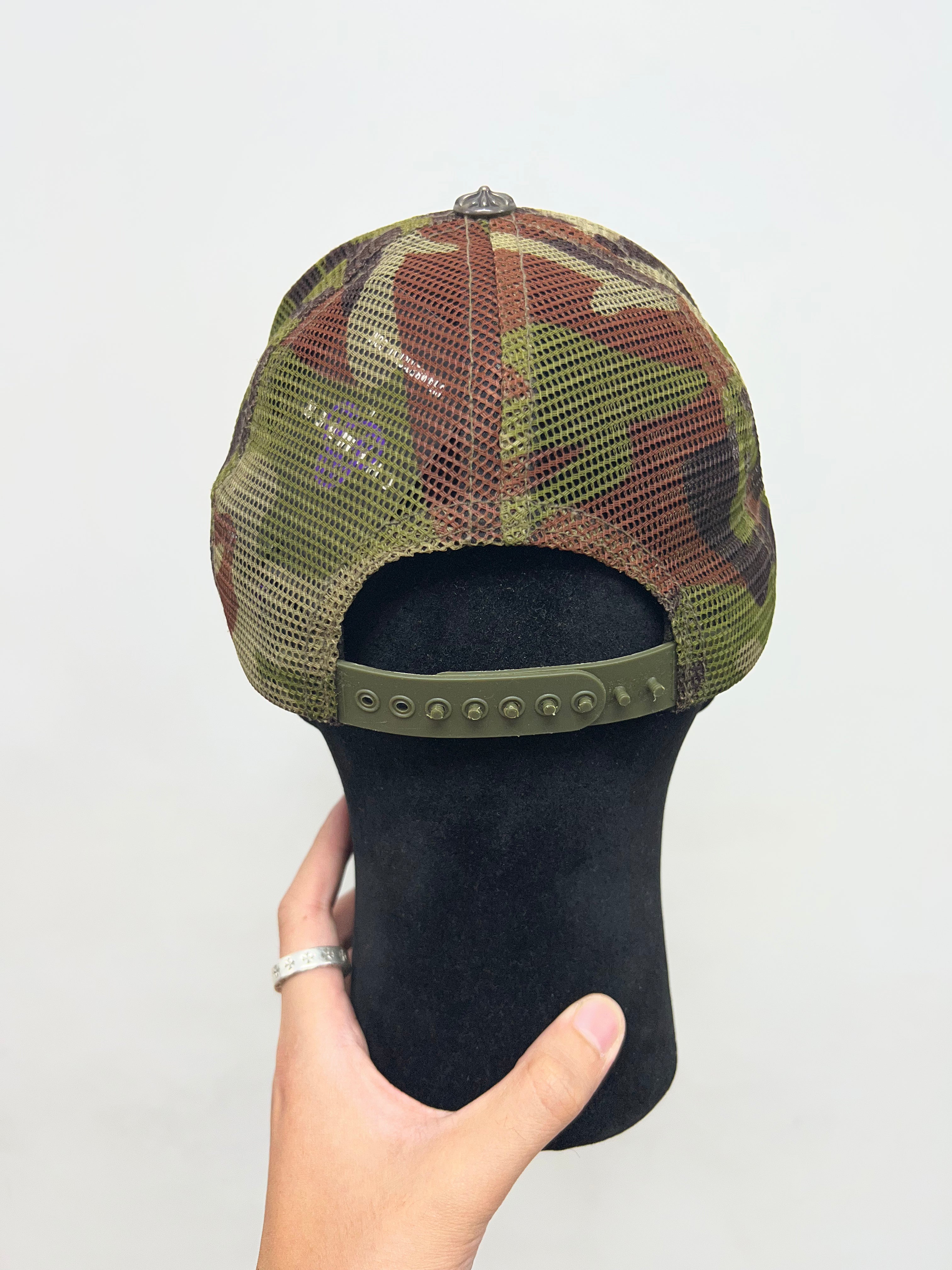 Chrome Hearts Camo CH Hollywood Trucker Hat