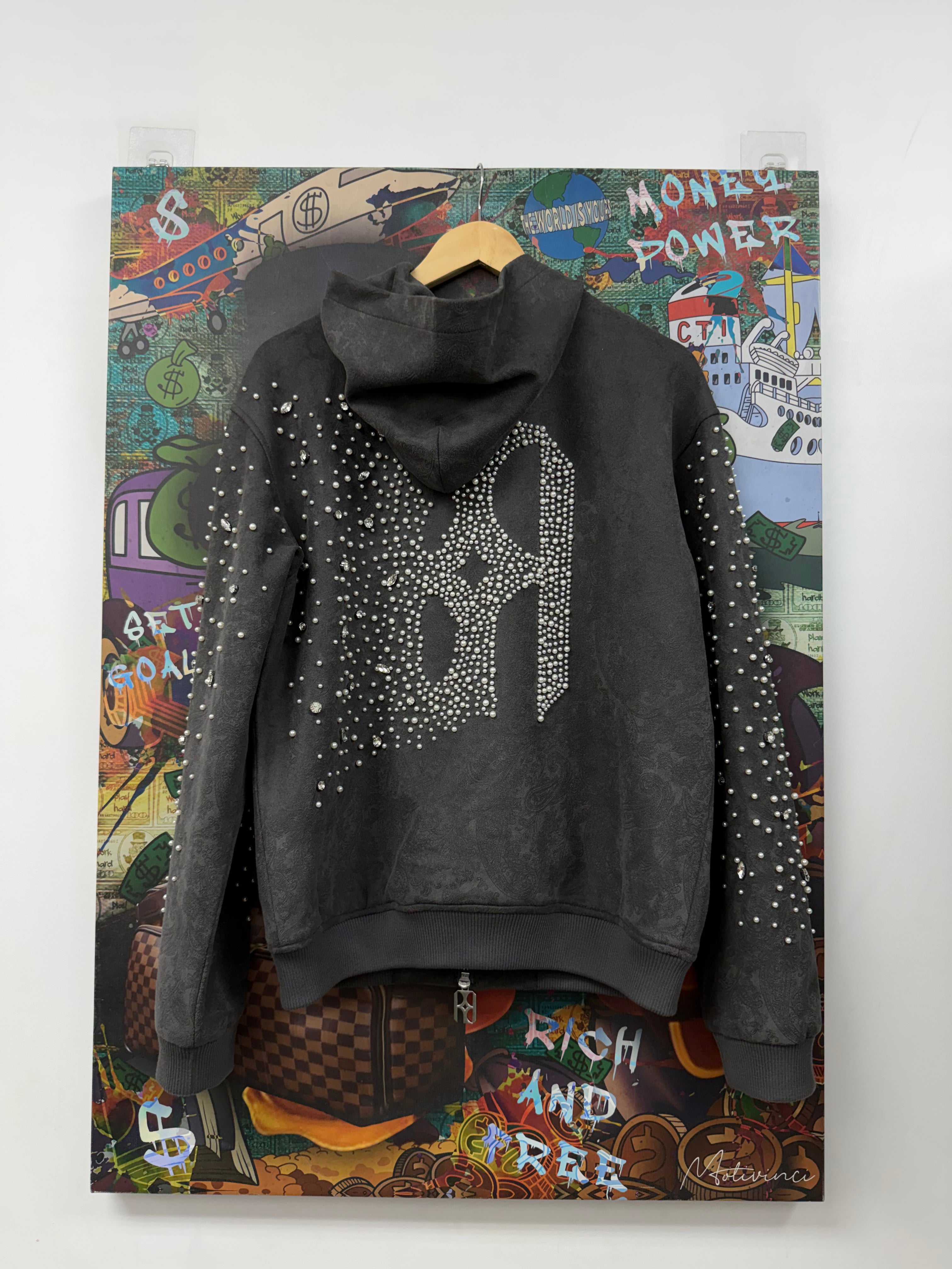 Birth Of A Royal Child Cashew Blossom Zip Up