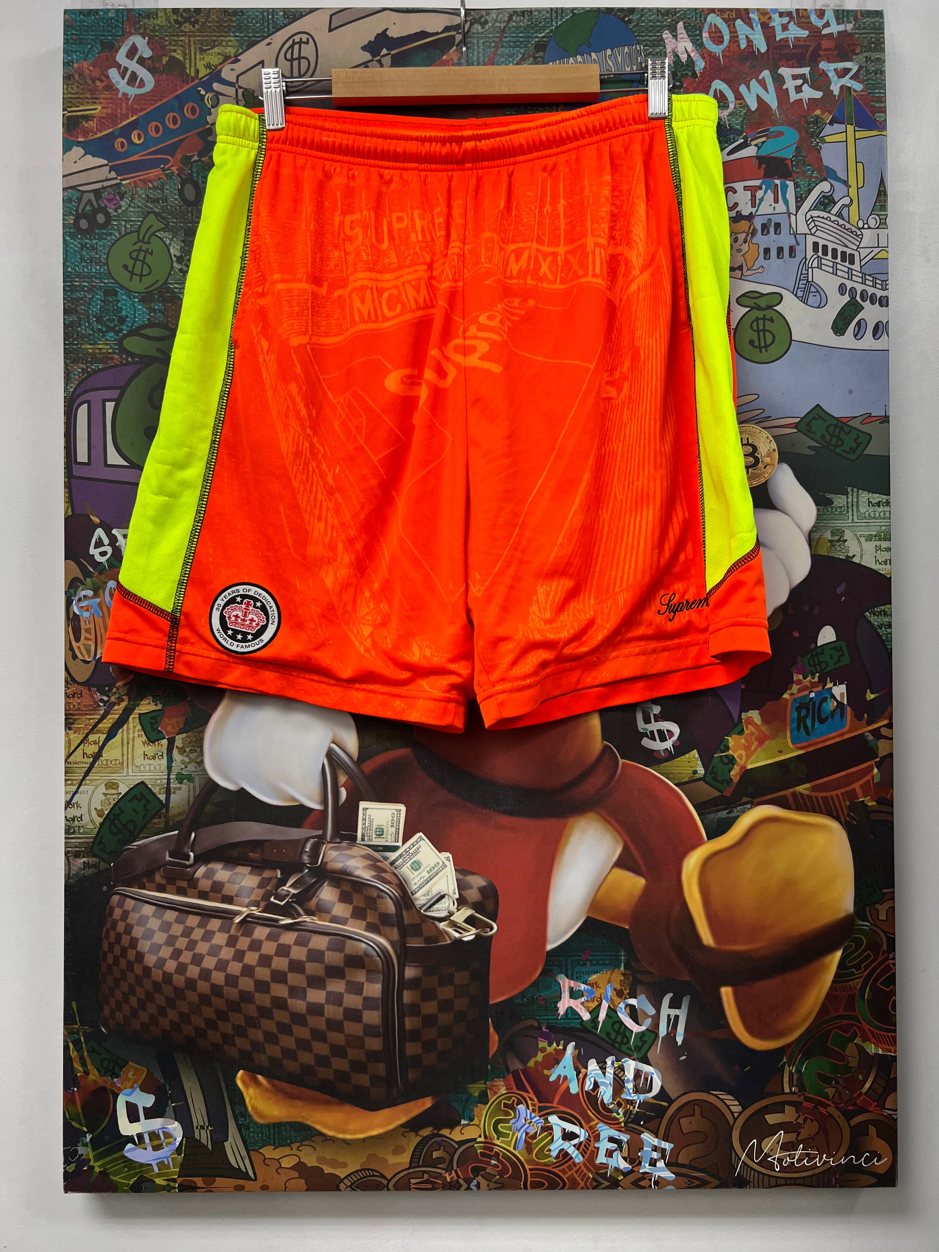 Supreme Orange Neon Shorts