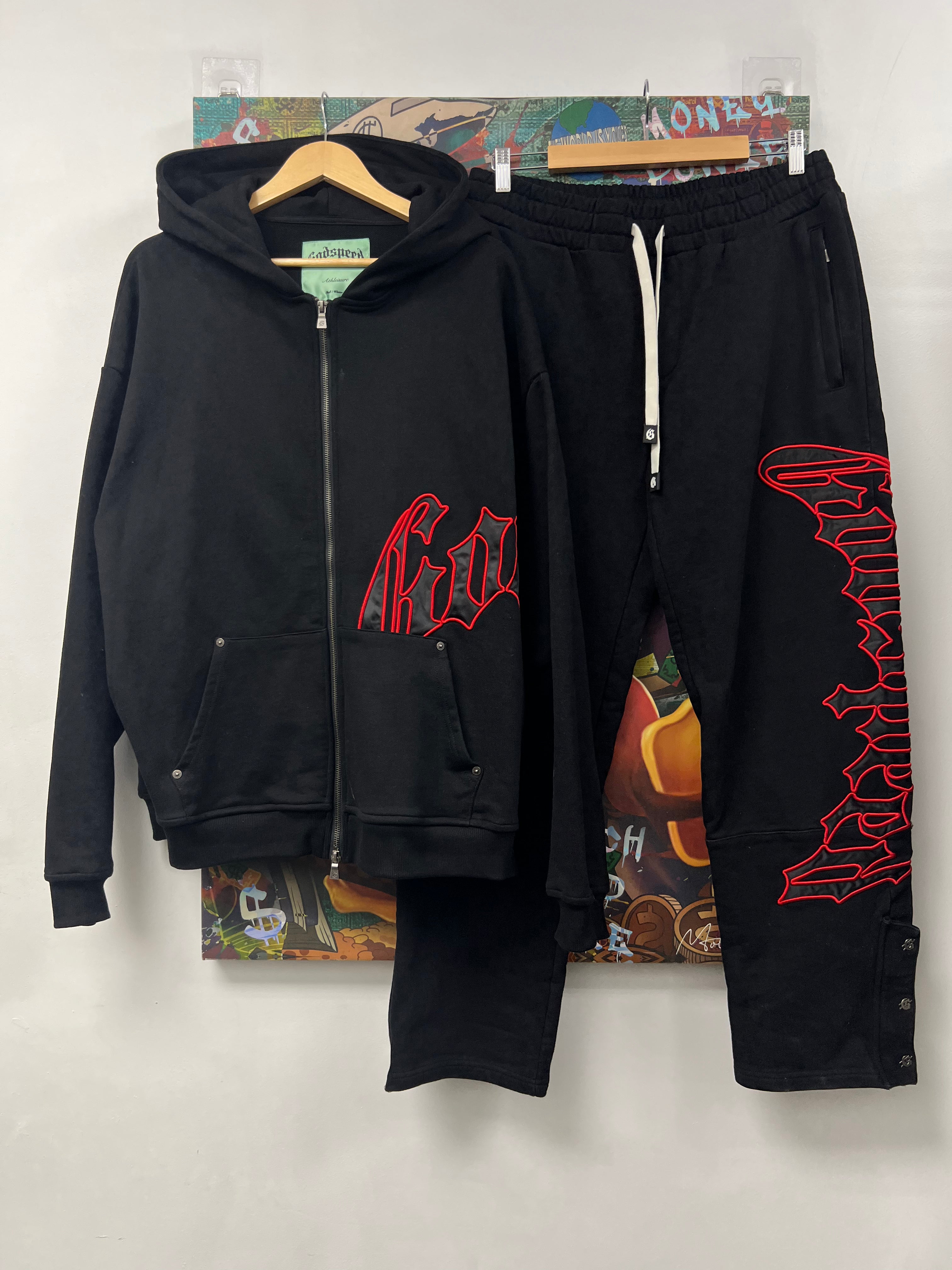 Godspeed Black Red Outline Sweatsuit