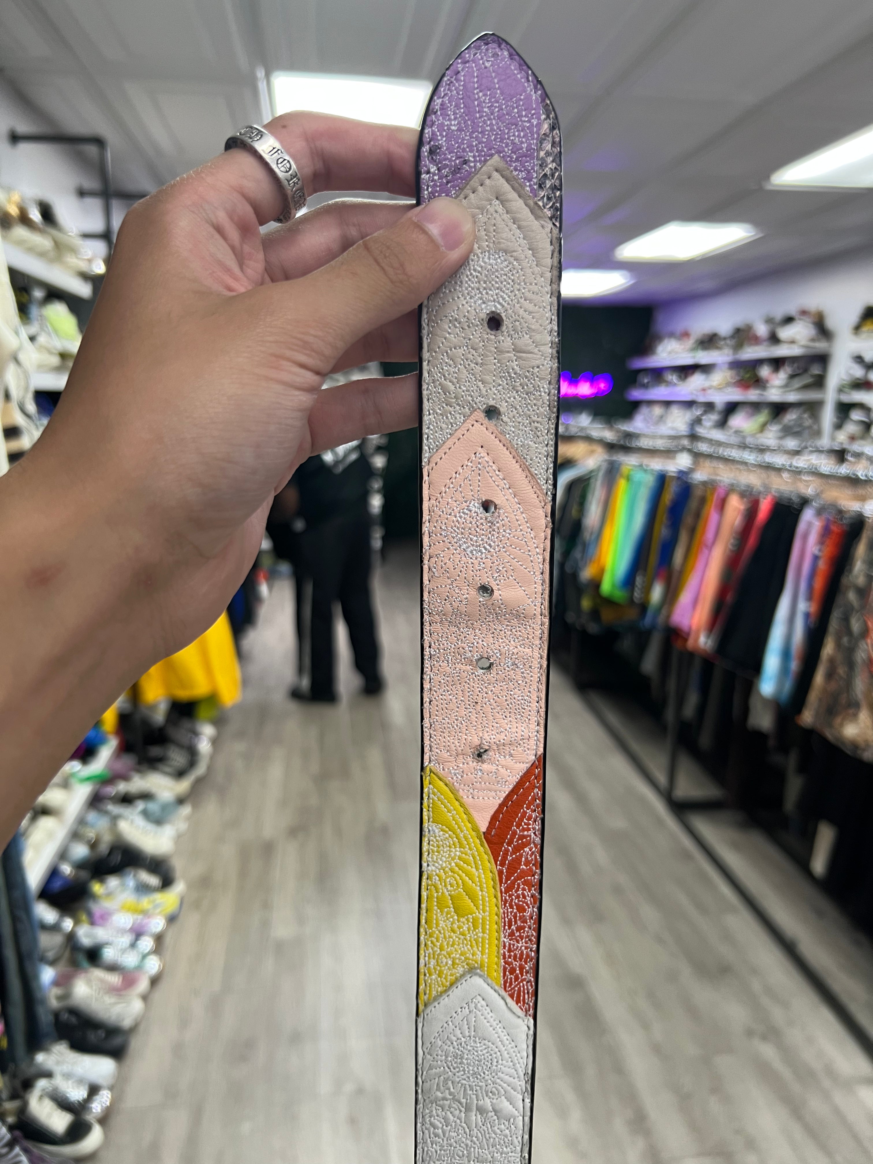 Who Decides War Pastel Patchwork Belt