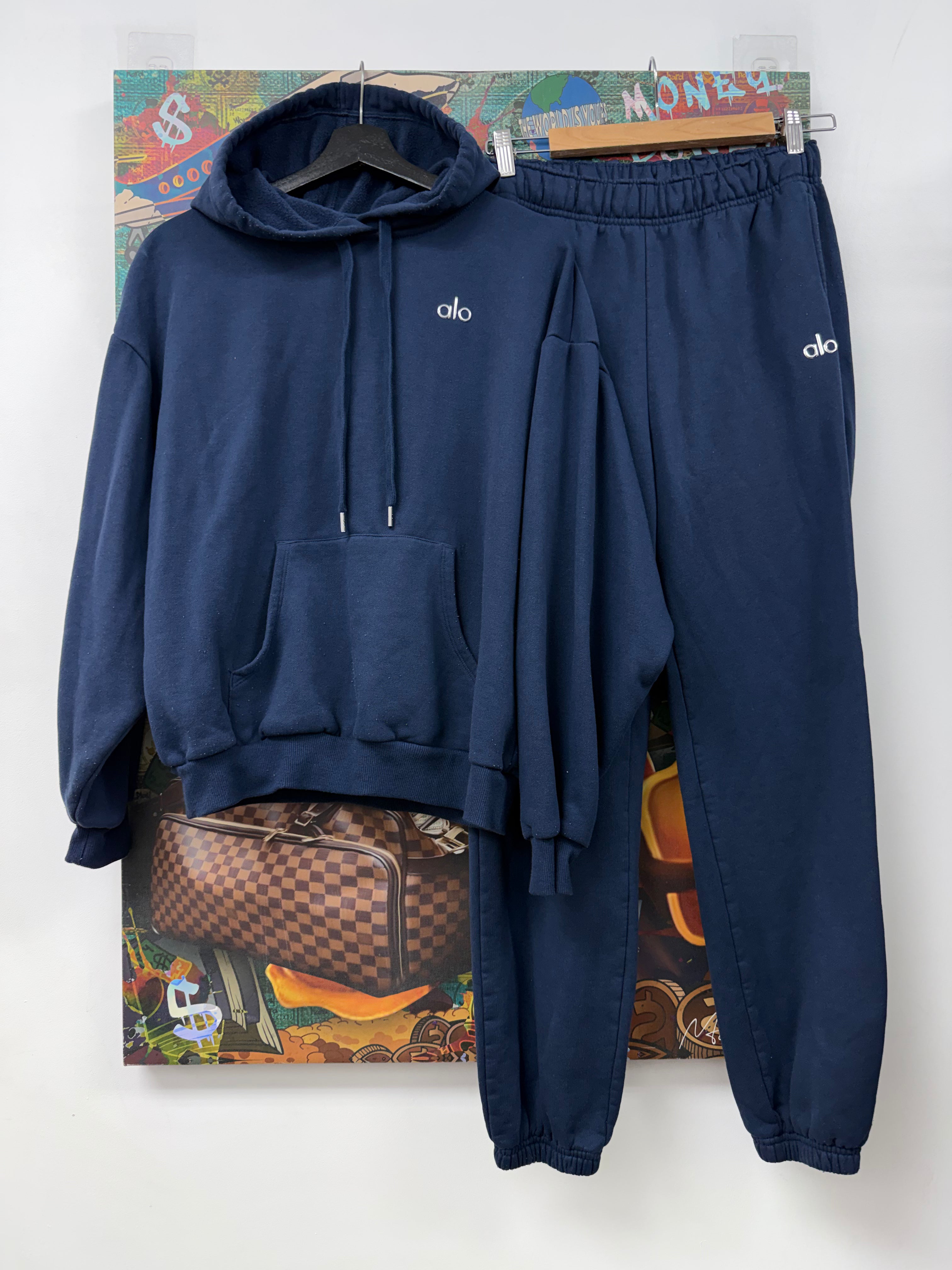 ALO Navy Accolade Sweatsuit