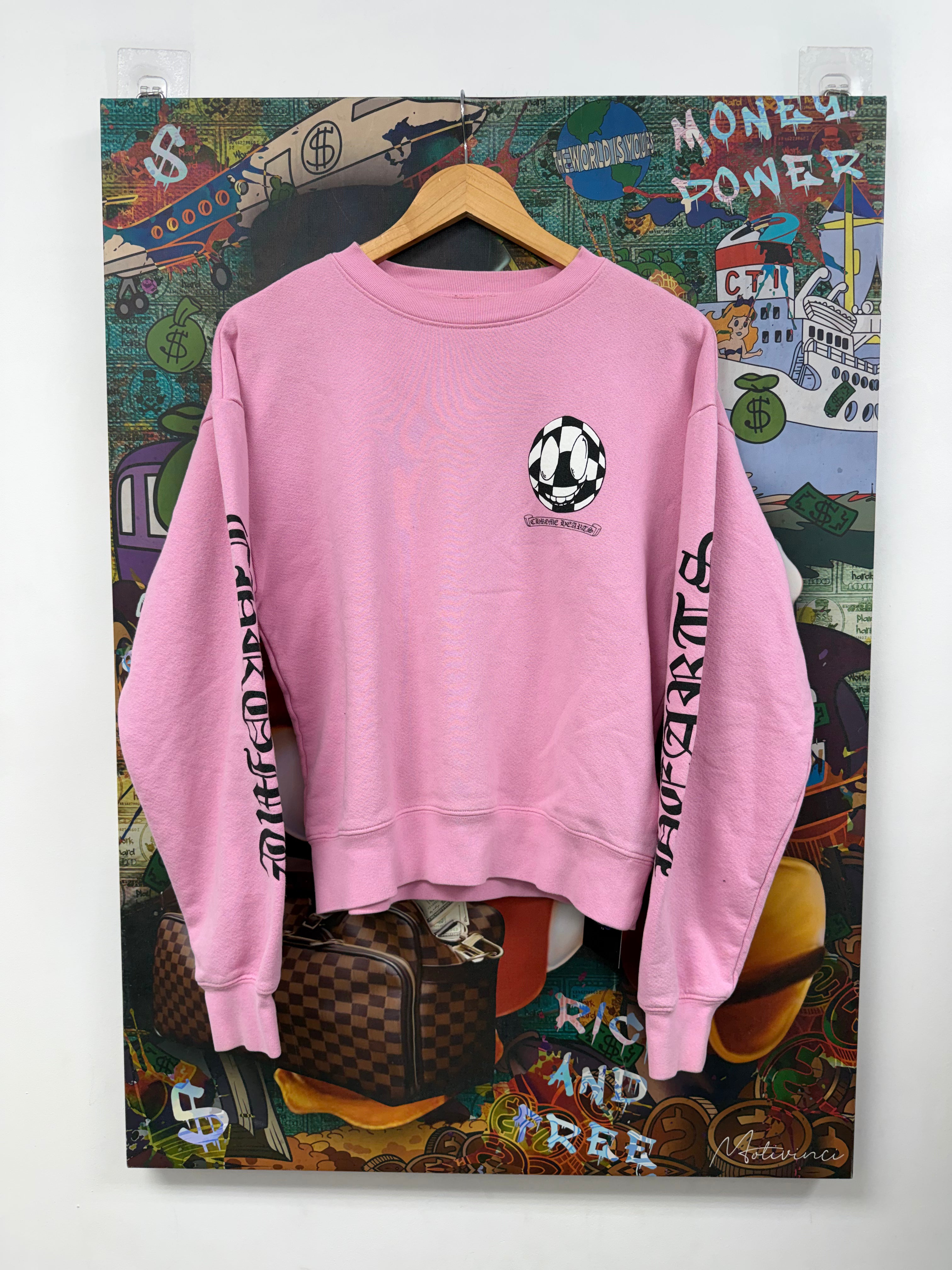 Chrome Hearts Matty Boy Pink Vanty Affair Crewneck