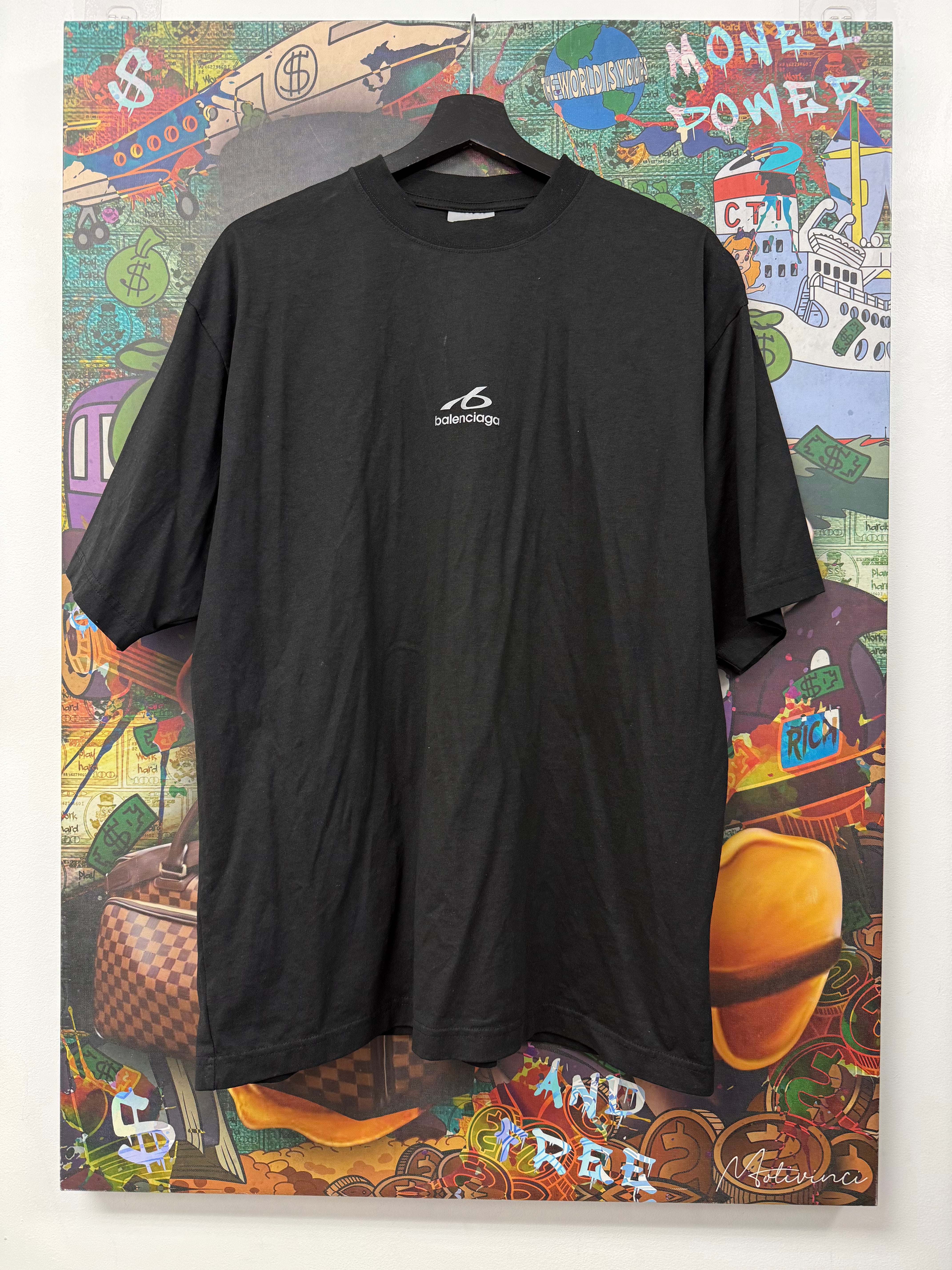 Balenciaga Black Bodies Logo Tee
