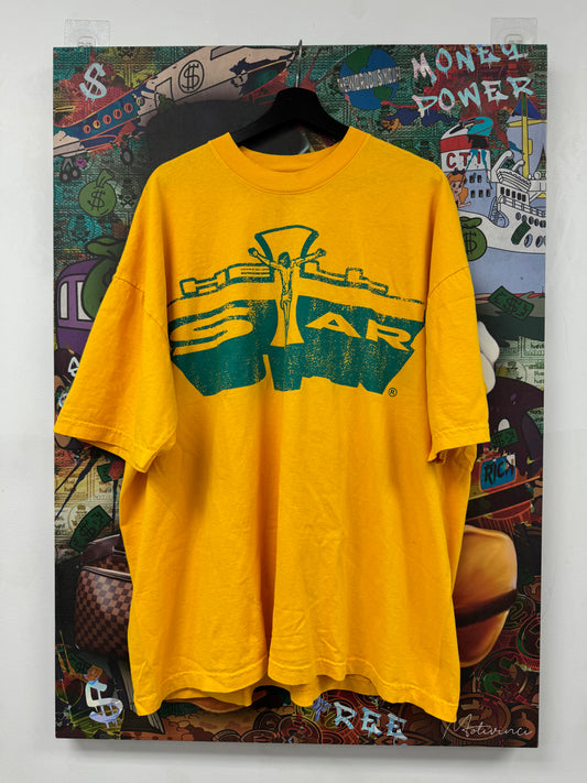 Hellstar Jesus Tee Yellow Green Used XL N/A
