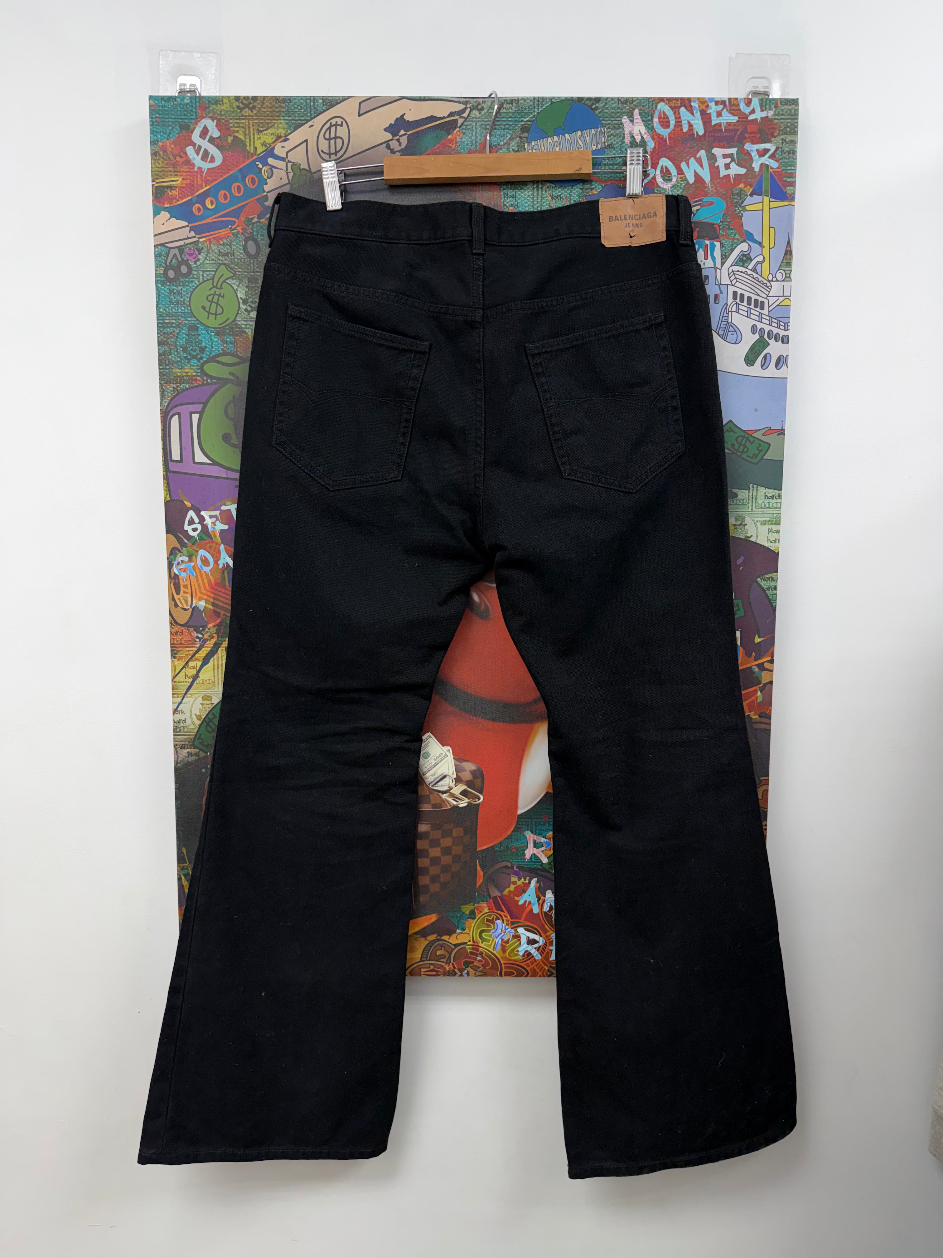Balenciaga Black Boot Cut Jeans