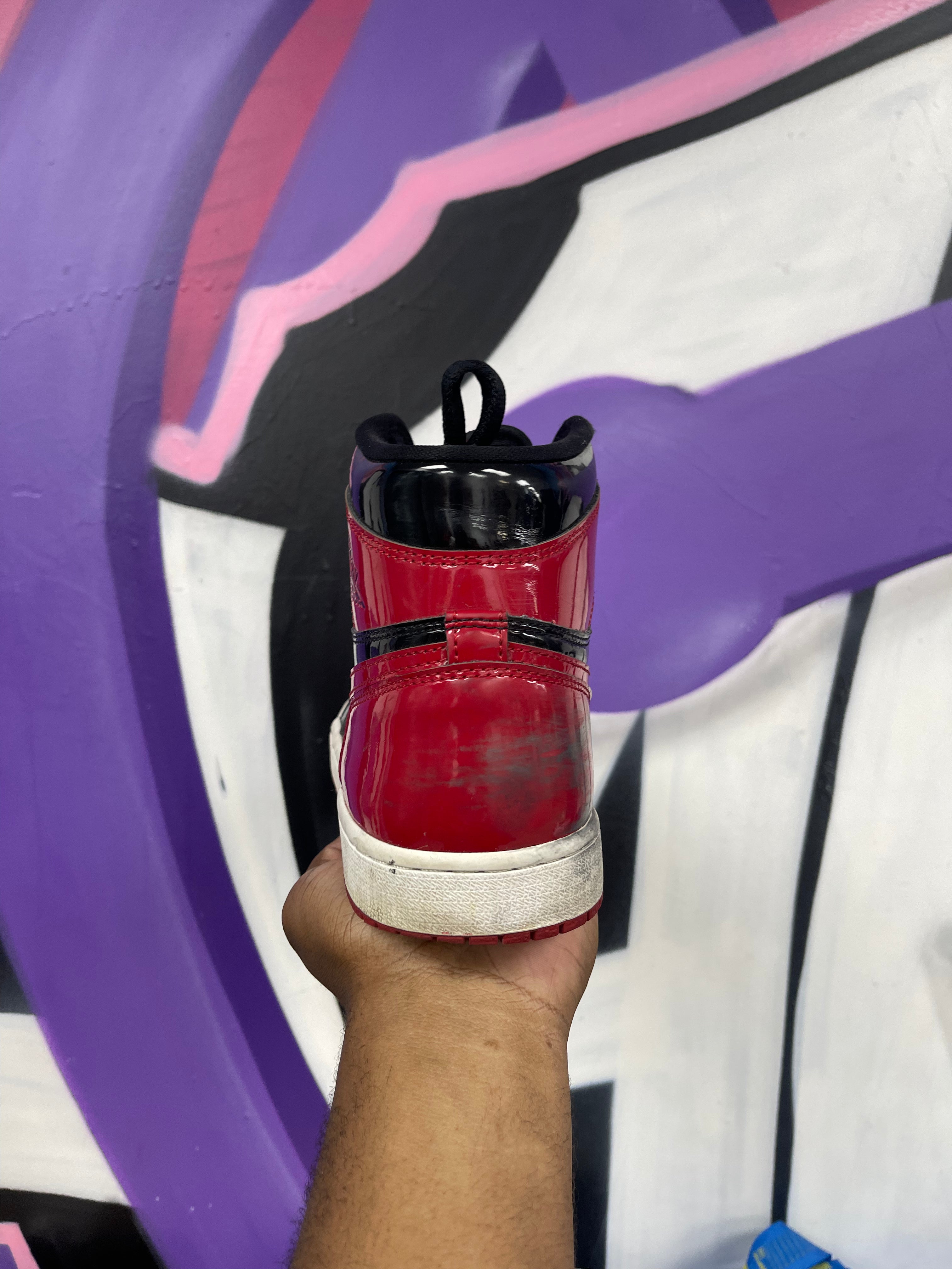 Jordan 1 Patent Bred Sneakers