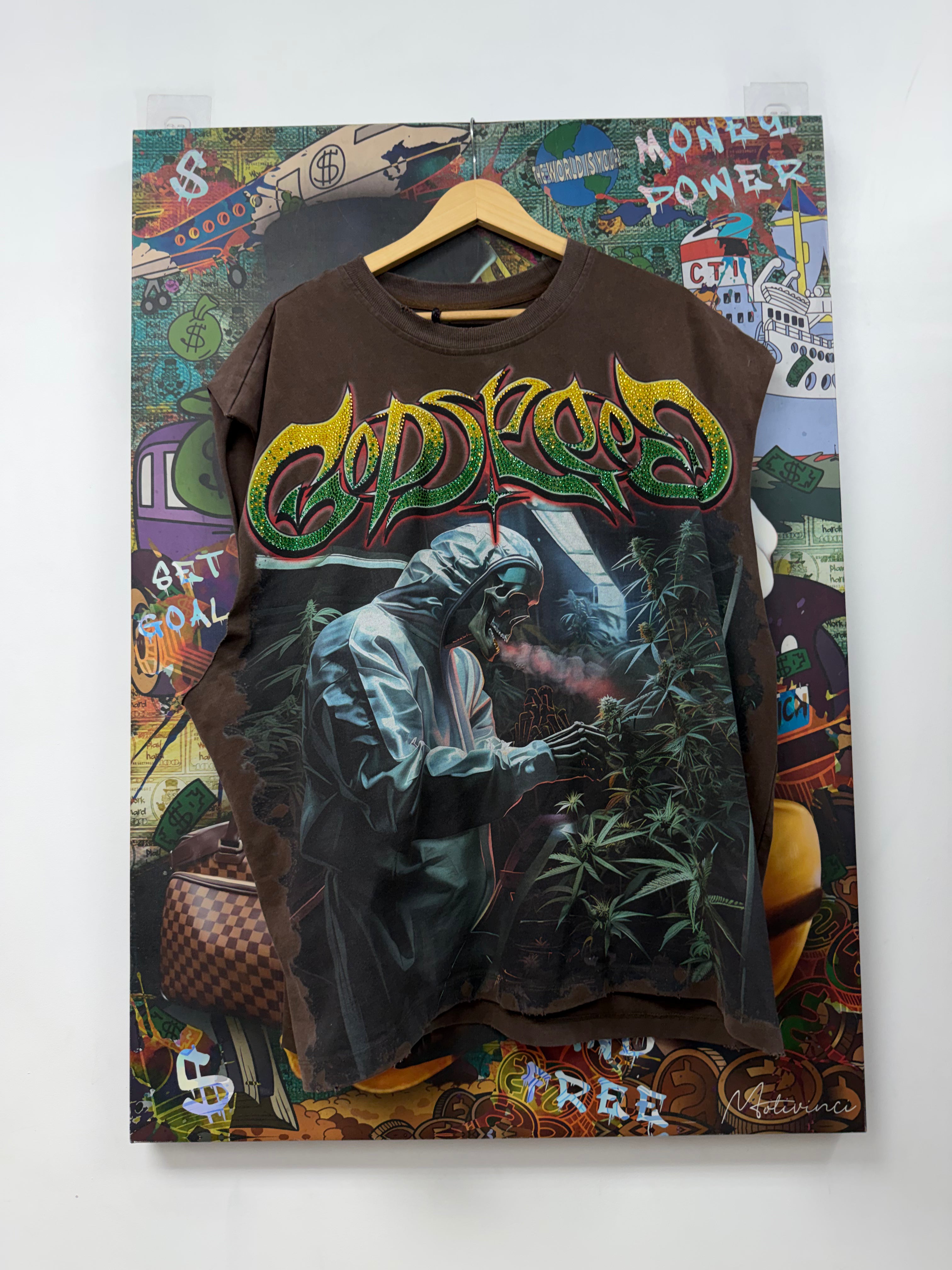 Godspeed Brown VVS 420 Sleeveless Tee