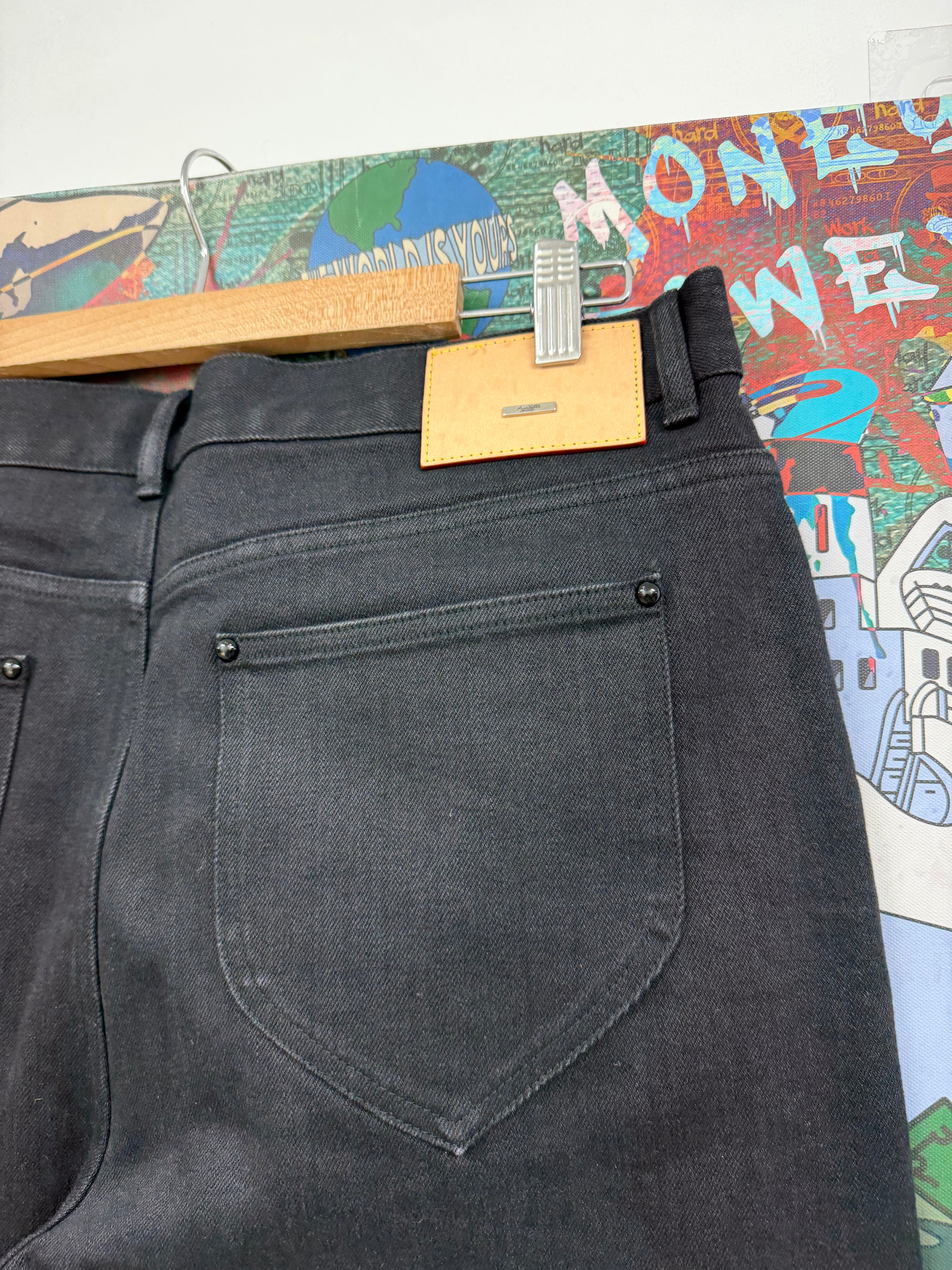 Louis Vuitton Black Uniform Classic Slim Jeans