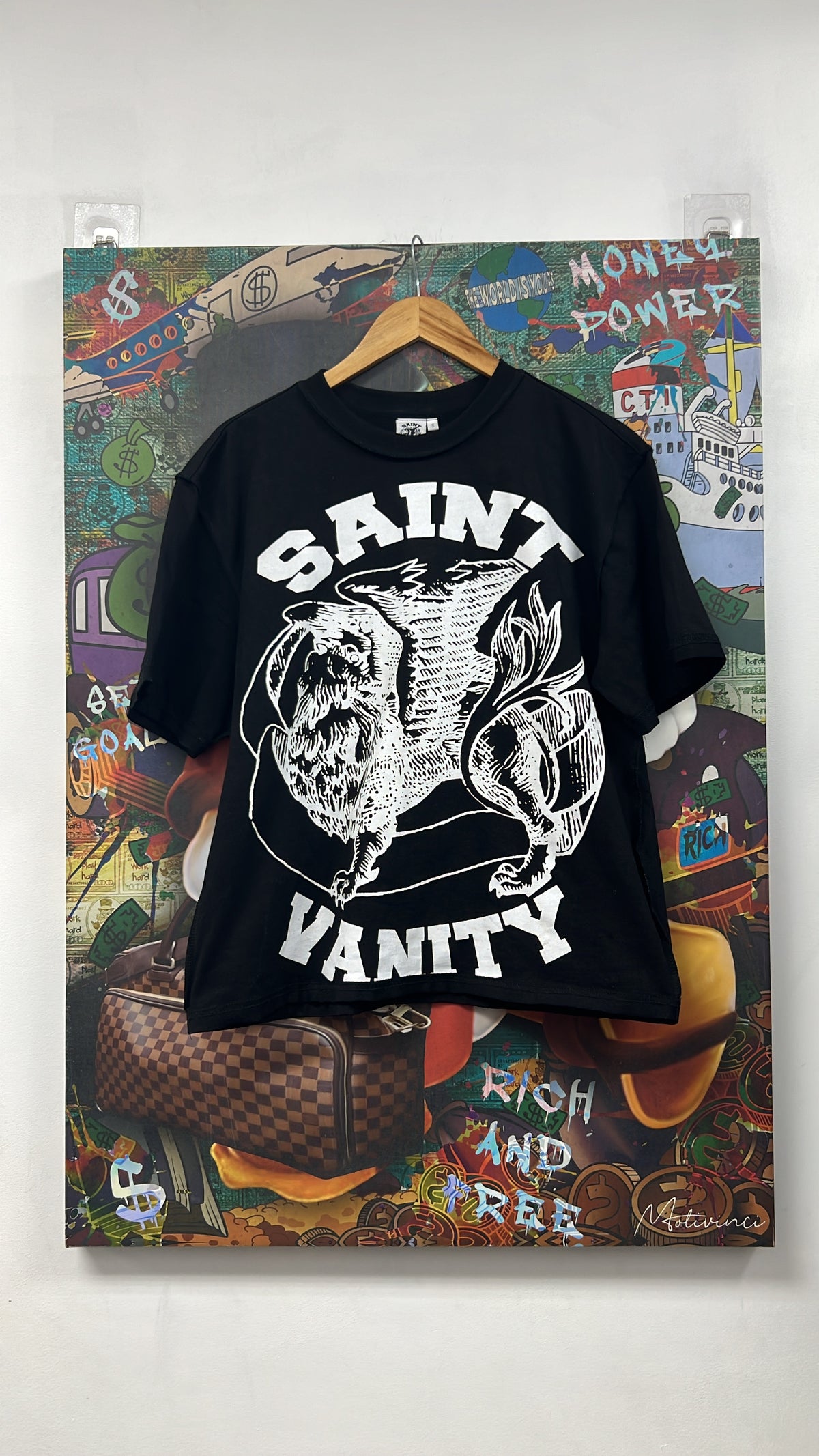 Saint Vanity Black Griffin Tee