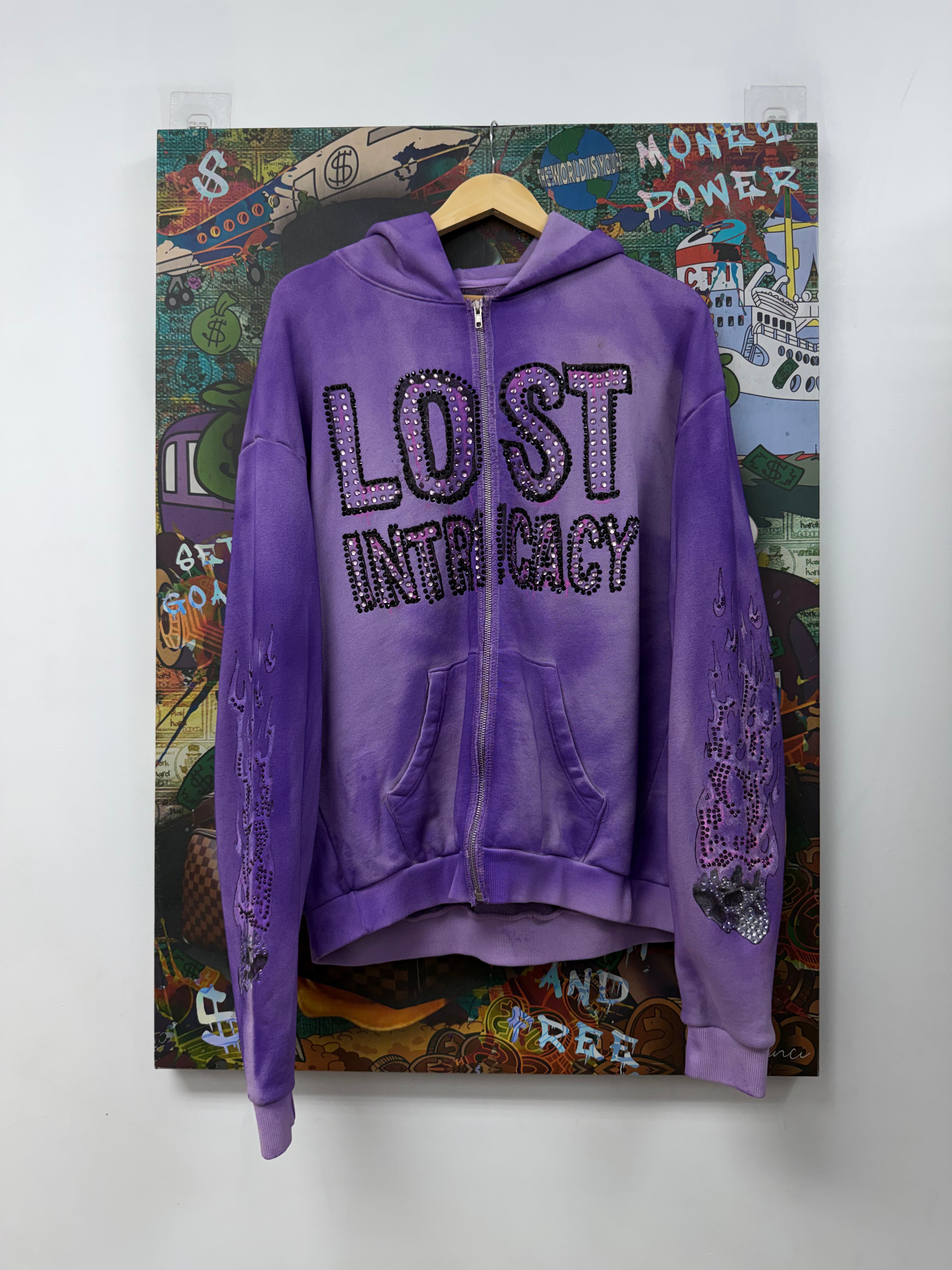 Lost Intricacy Purple Panther Zip Up