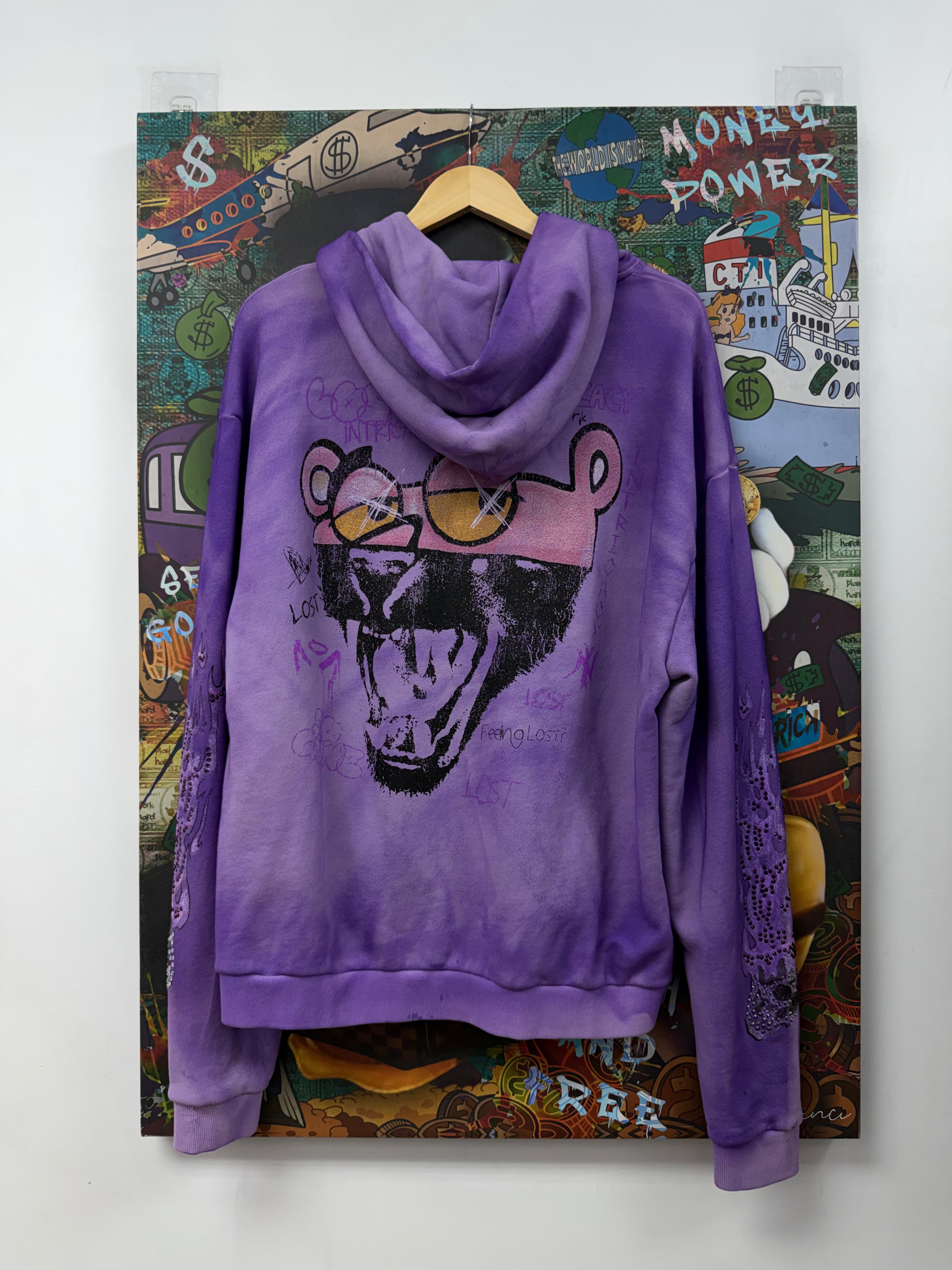 Lost Intricacy Purple Panther Zip Up