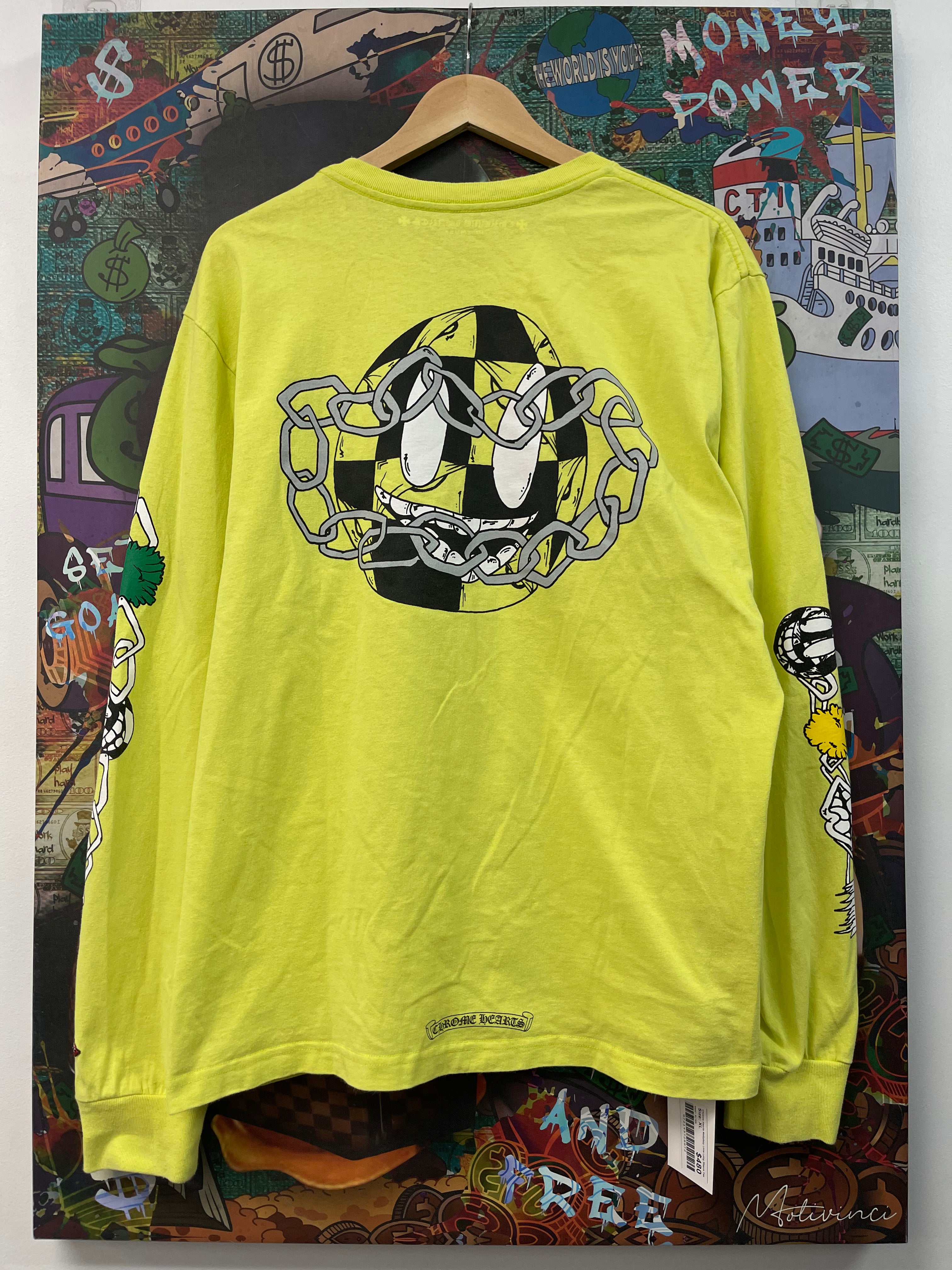 Chrome Hearts Mattyboy Lime Long Sleeve Tee