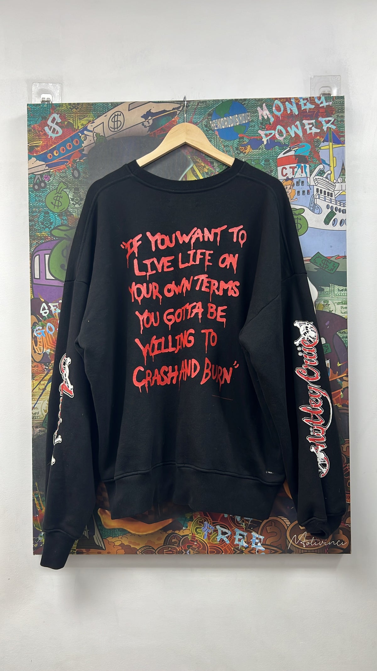 Amiri Black Drx Feel Good Crewneck