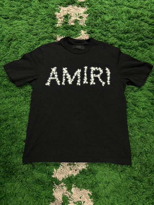 Amiri Black Chest Star Logo Tee Black Used Small N/A