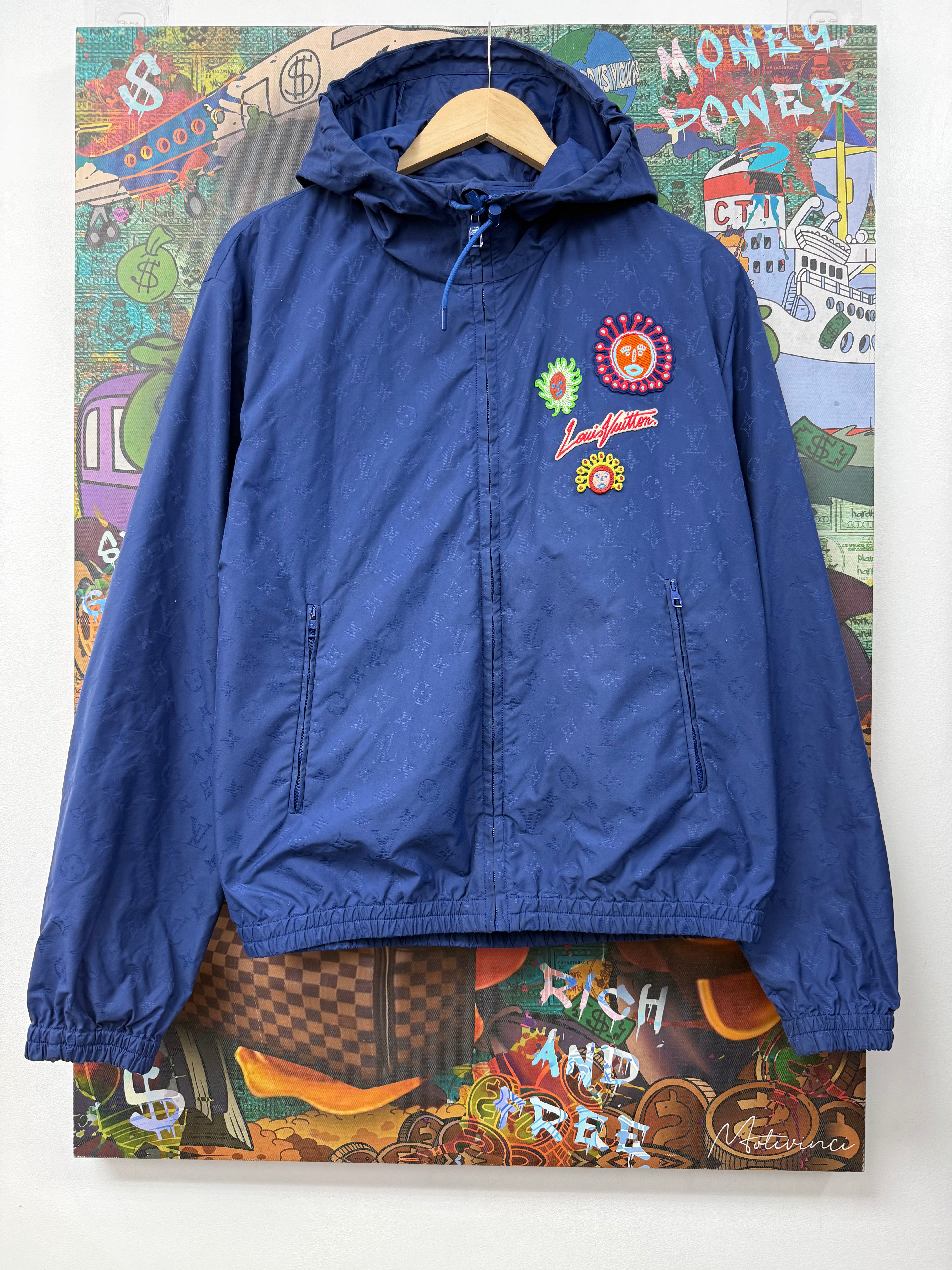 Louis Vuitton Yayoi Kasama Blue Patched Jacket