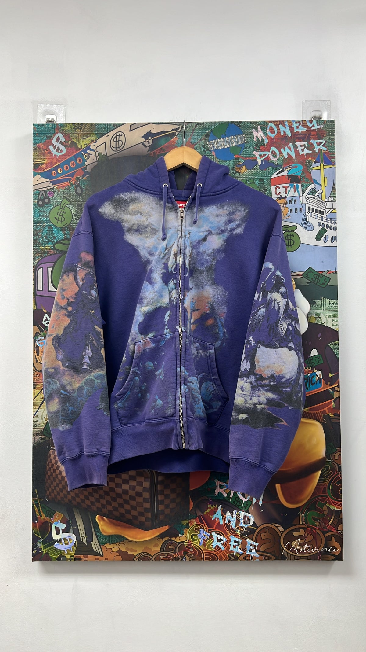 Supreme Purple Frank Frazetta Hoodie