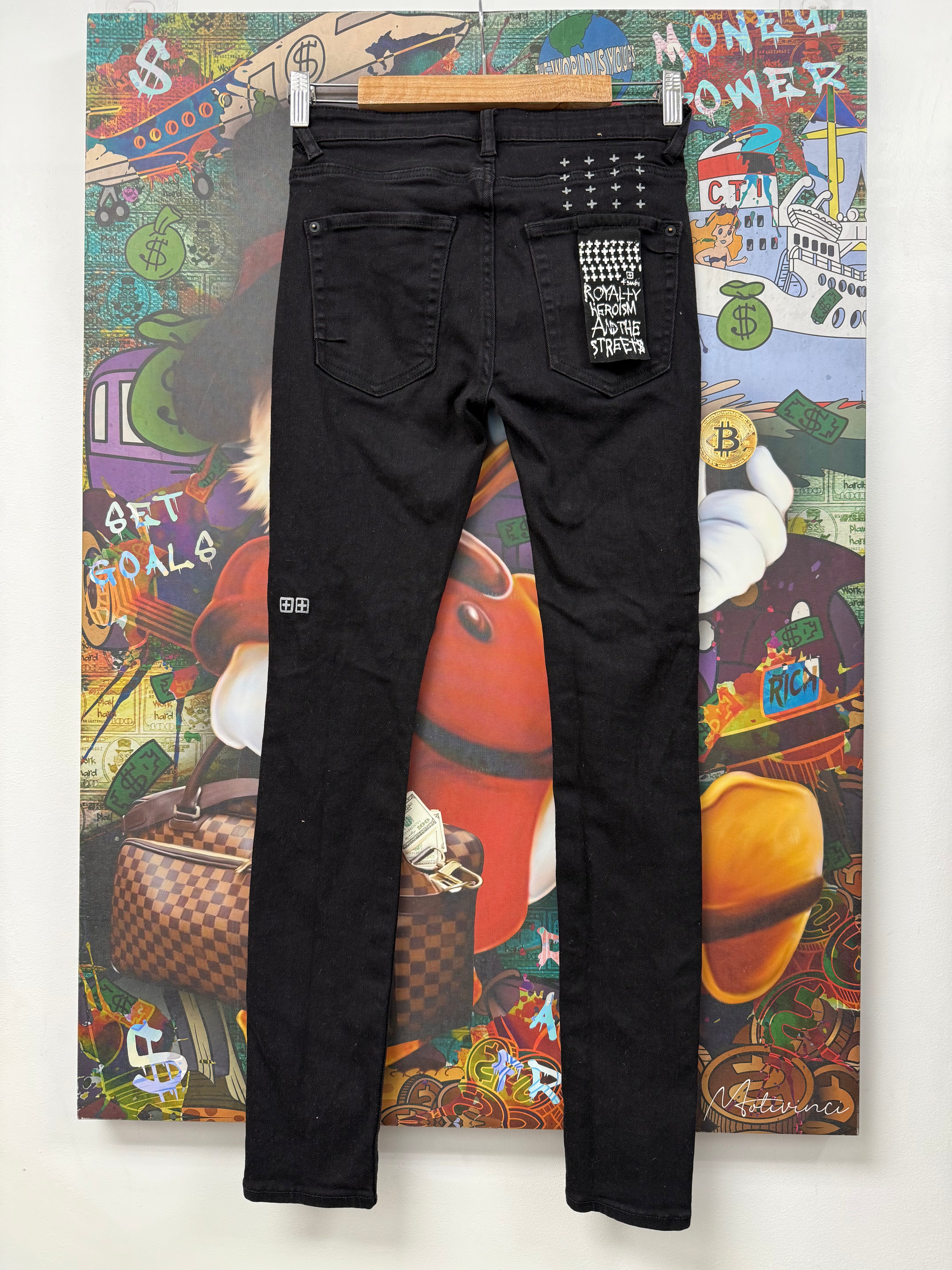 Ksubi Black Knee Ripped Jeans
