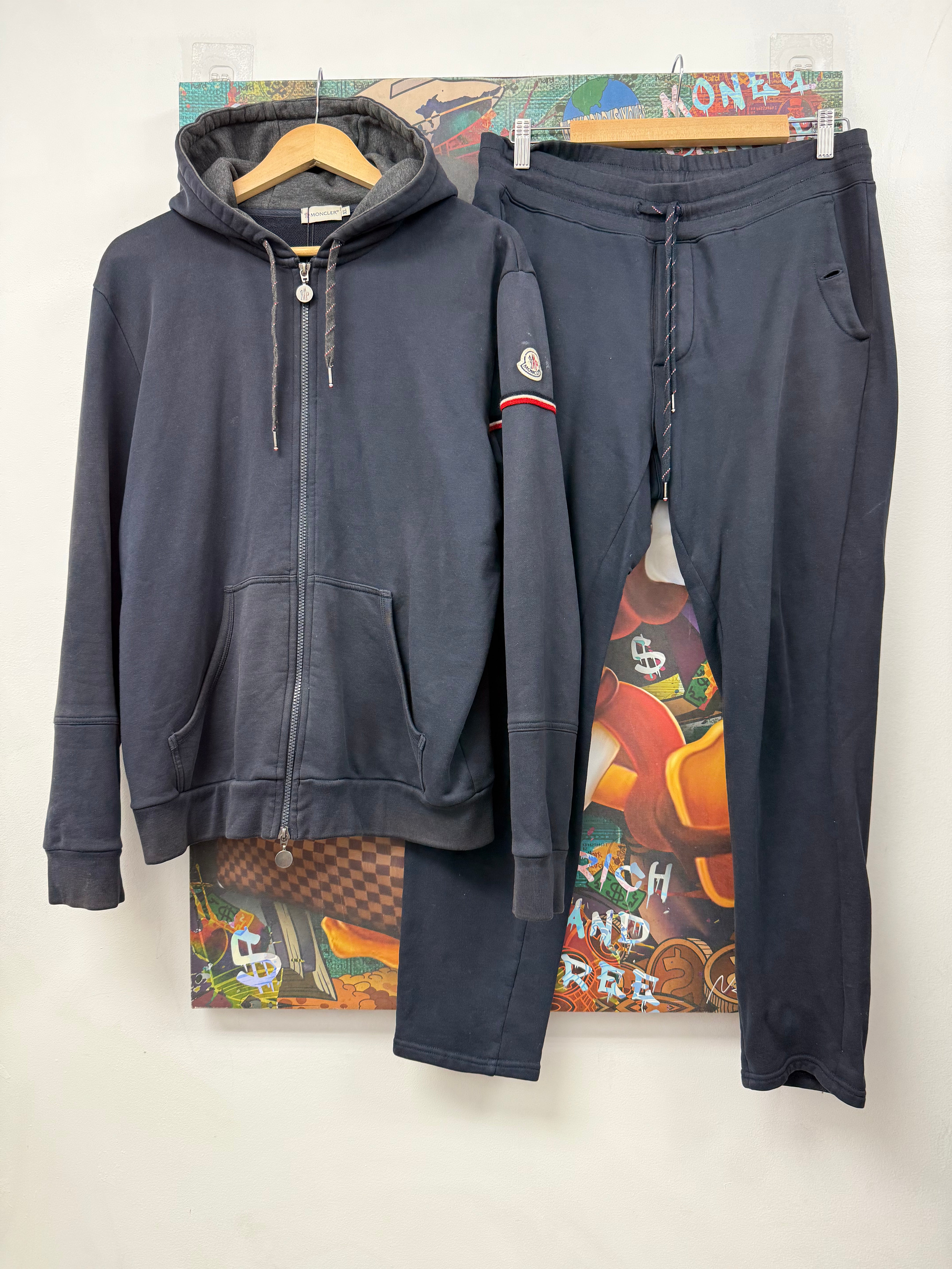 Moncler Navy Striped (Old Season) Sweatsuit