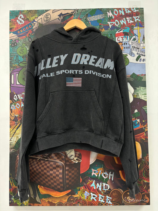 VALE Blackberry Pullover Hoodie Black New Small With Tags