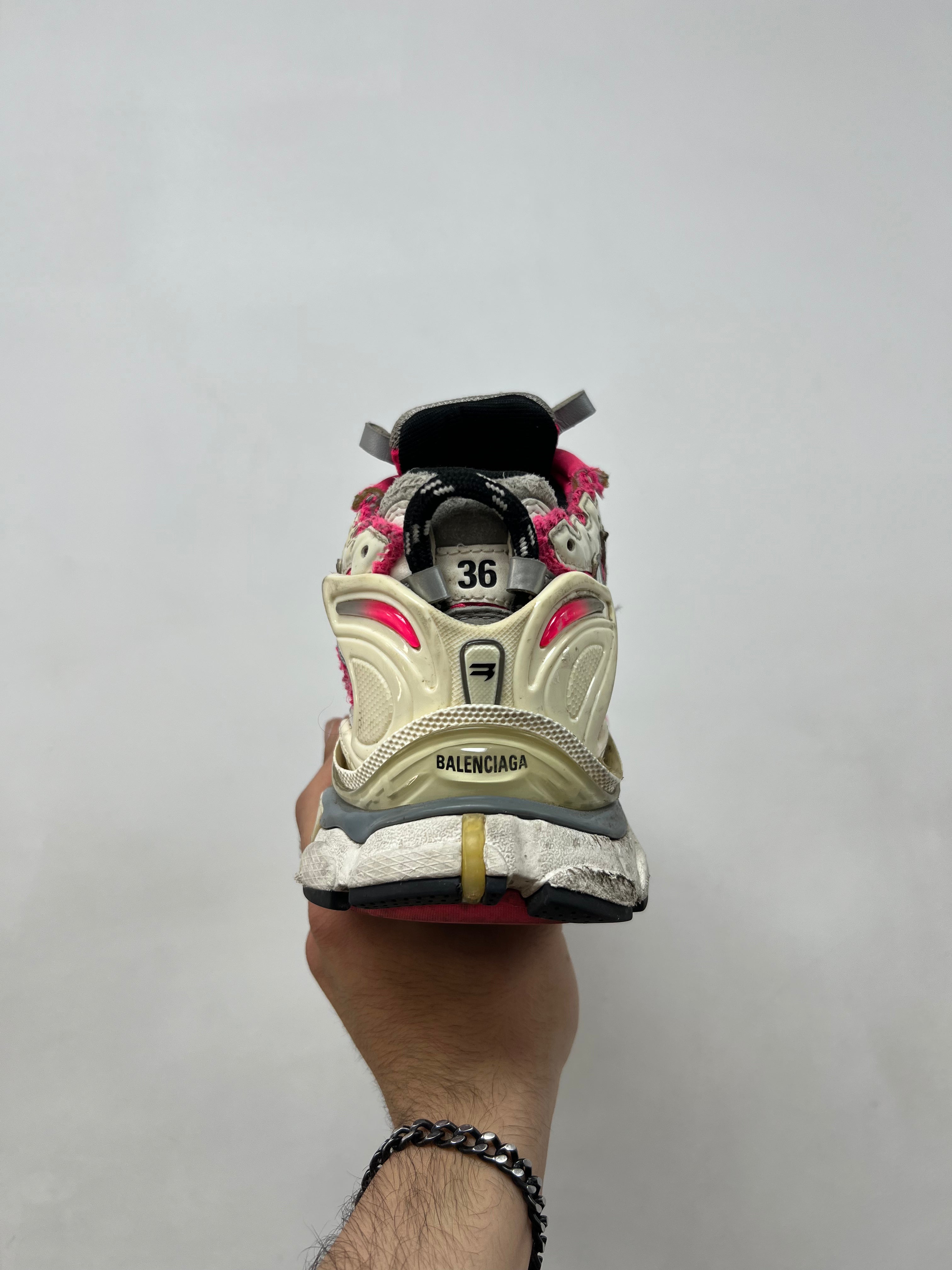 Balenciaga Hot Pink Runner Sneakers