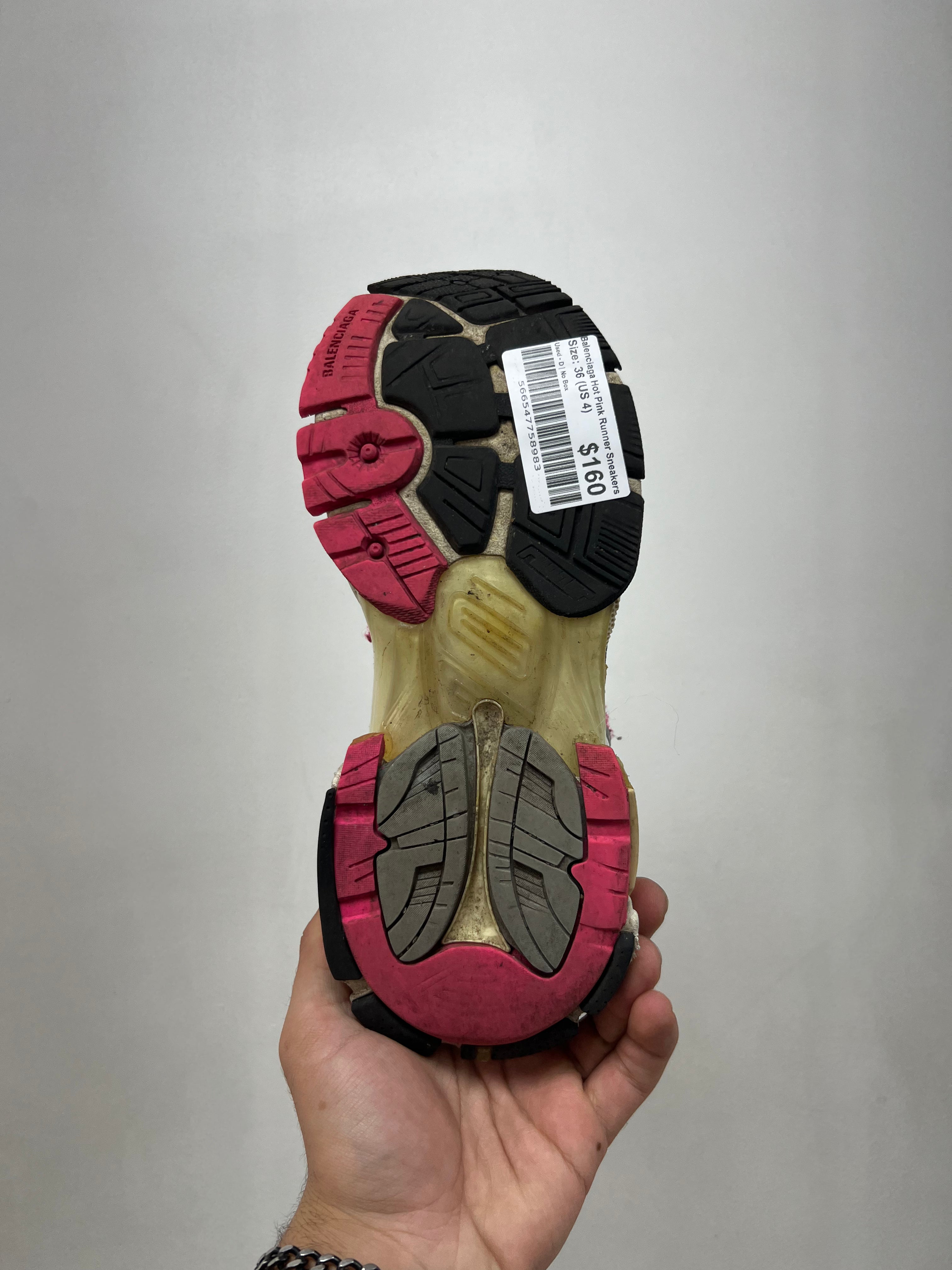 Balenciaga Hot Pink Runner Sneakers