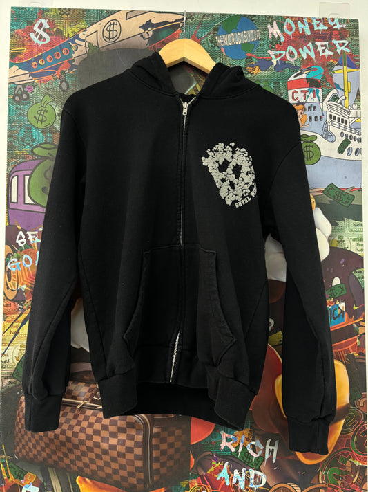 Denim Tears University Zip Up Black Grey Used Small N/A