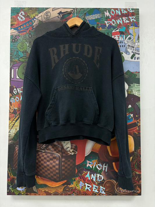 Rhude Paradise Valley Hoodie Navy Used Small