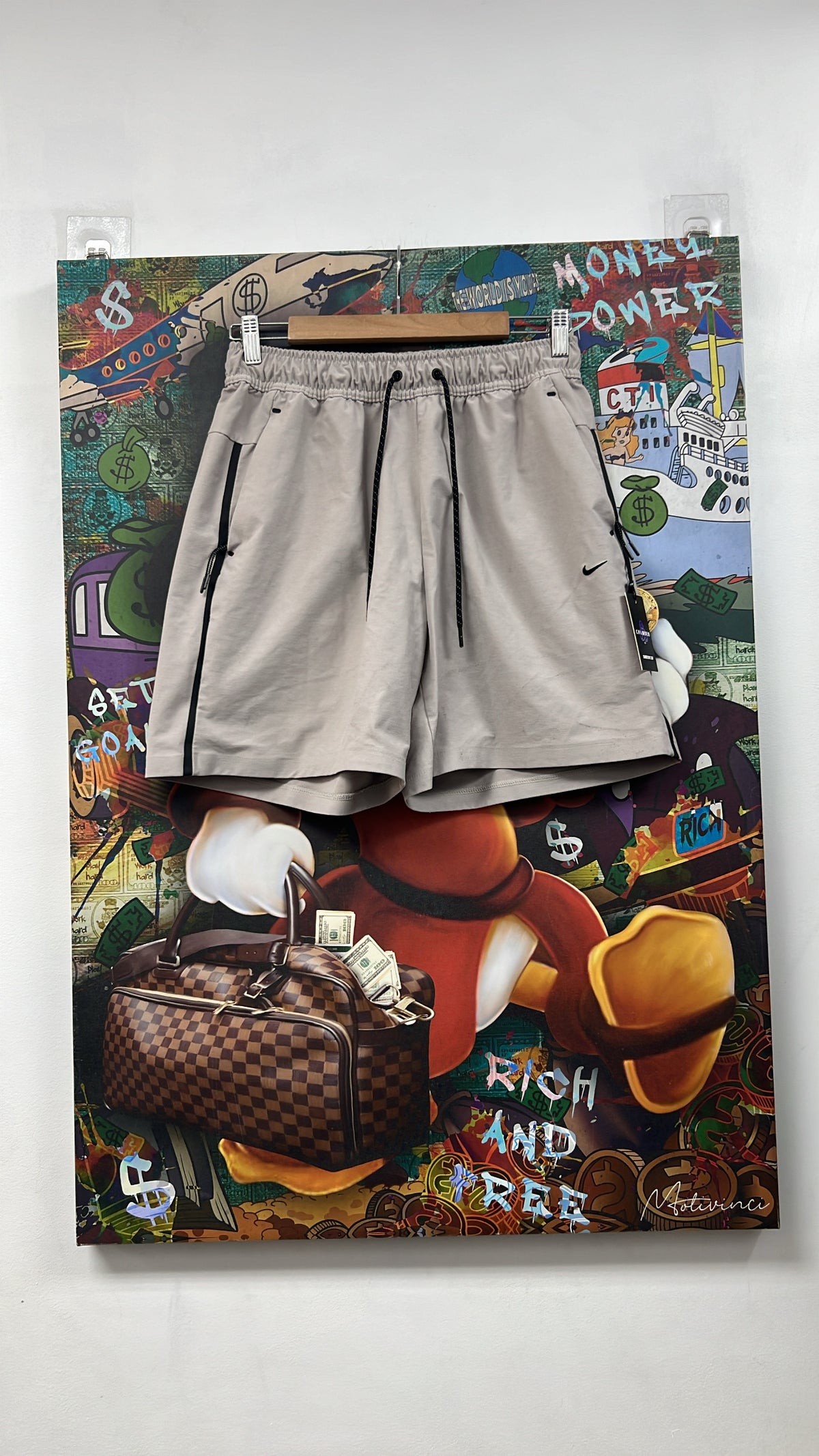 Nike Tan Black Shorts