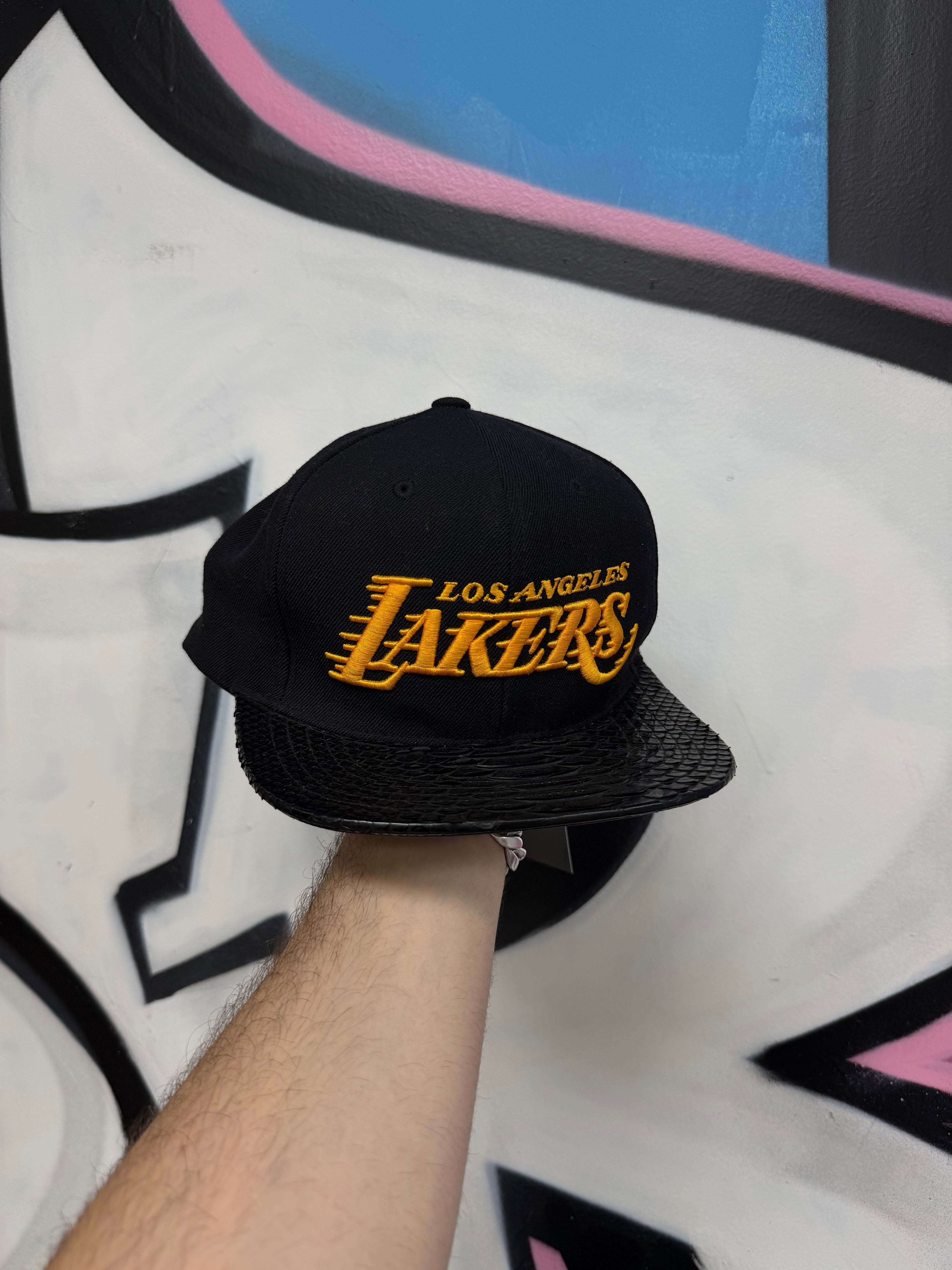 Just Don Black Lakers Python Cap