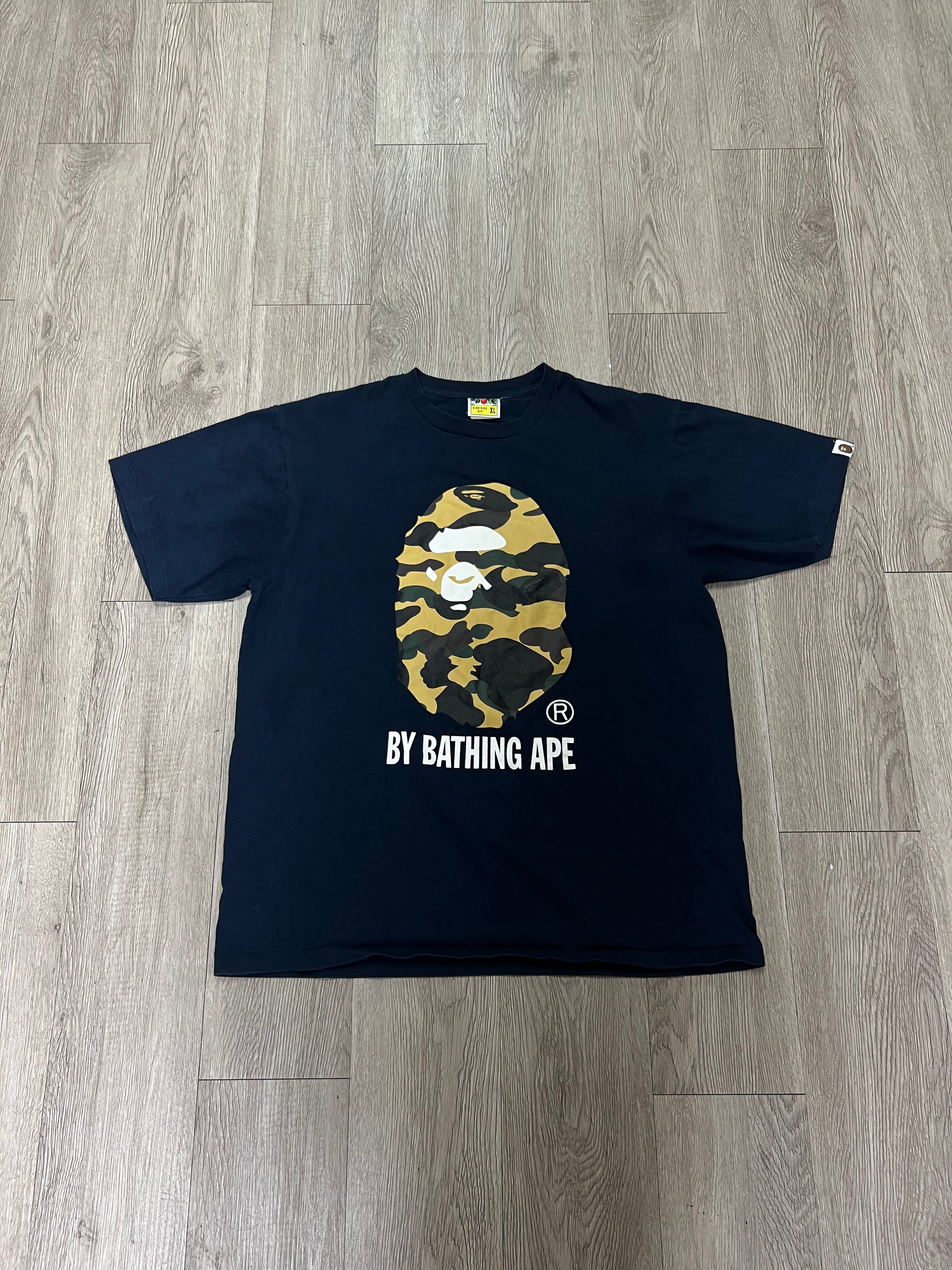 BAPE Navy Camo Head Tee
