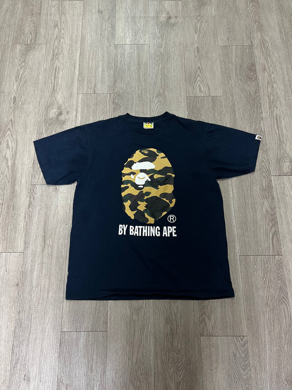 BAPE Navy Camo Head Tee