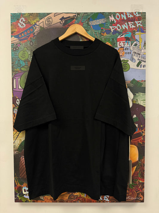 Essentials Tee Jet Black New Medium With Tags