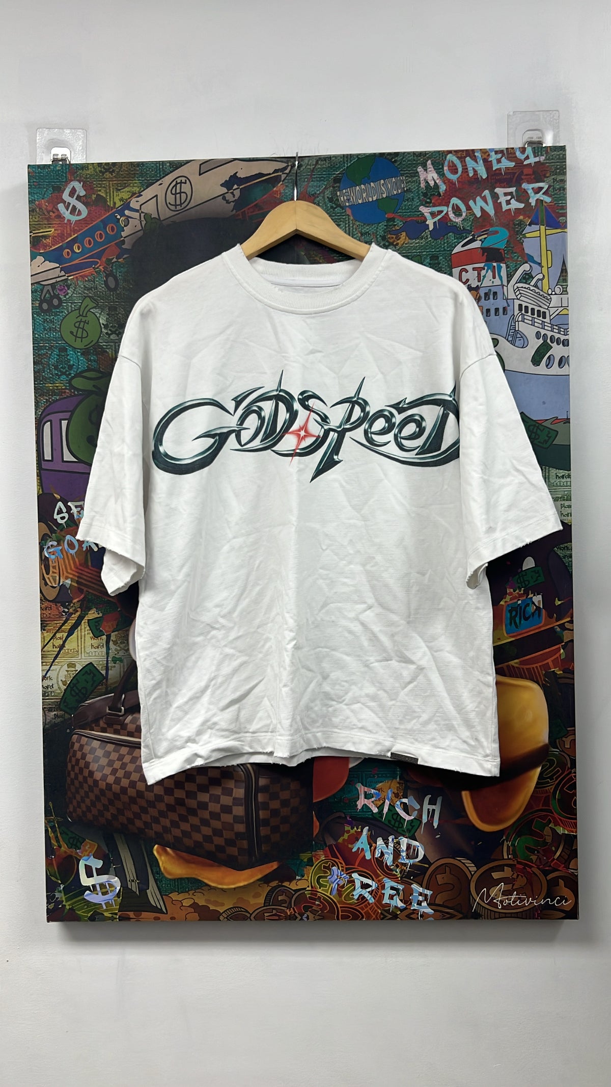 Godspeed White Metallic Old Age Tee