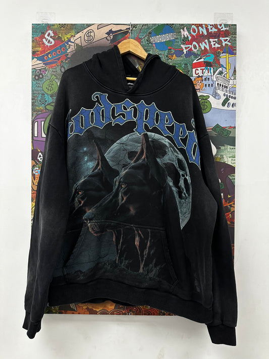 Godspeed Dog Hoodie Used XXL