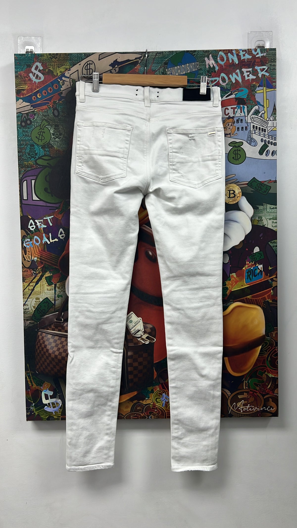 Amiri MX1 White White Jeans