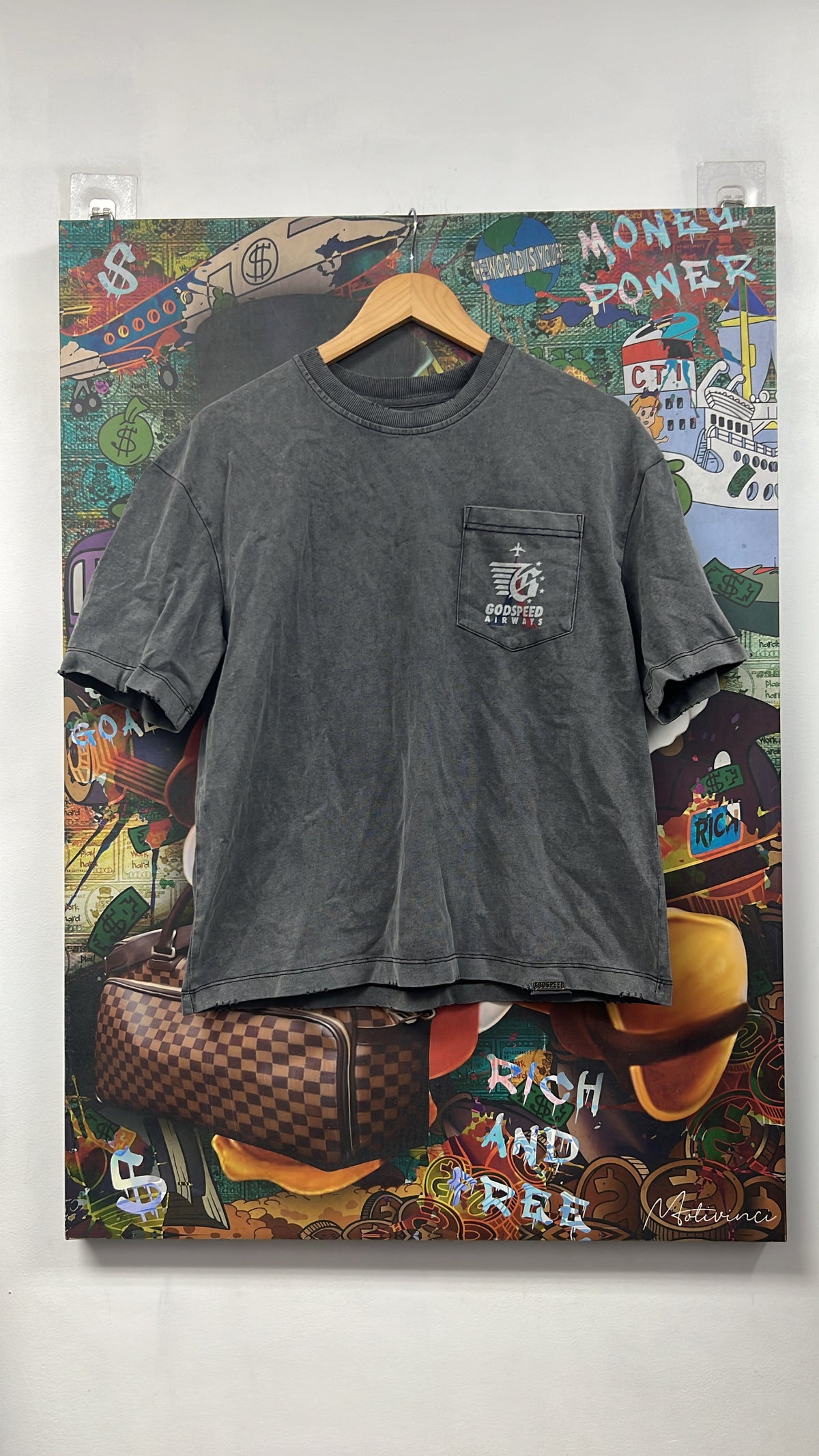 Godspeed Grey Wash Air Paris Tee